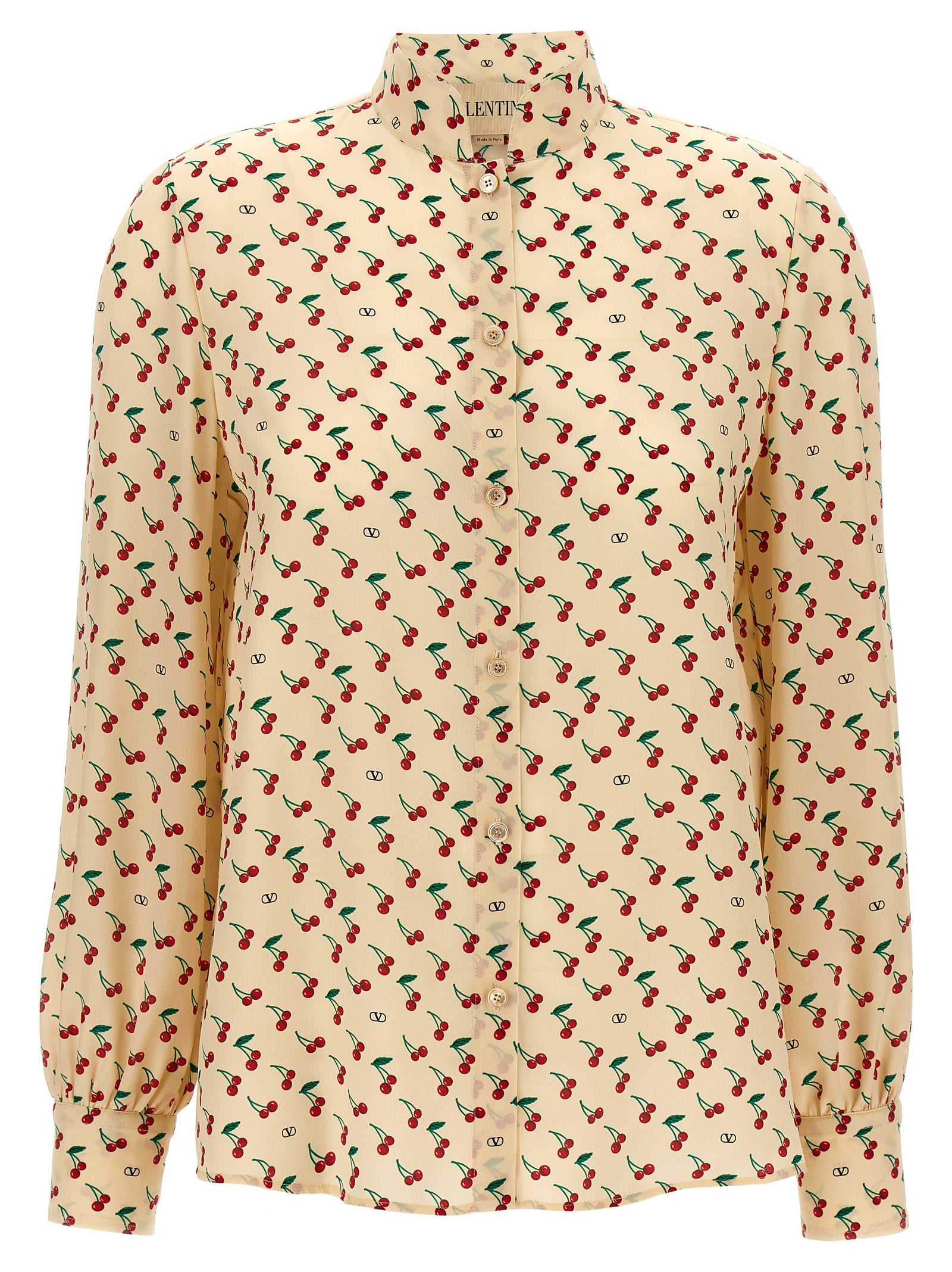 Valentino Garavani Beige Silk Women's Blouse