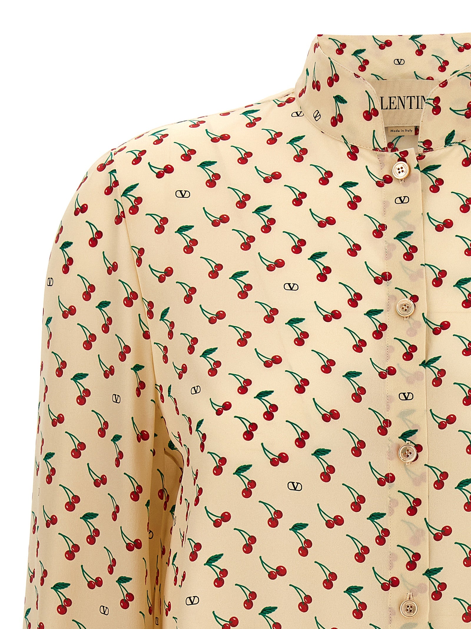 Valentino Garavani Beige Silk Women's Blouse
