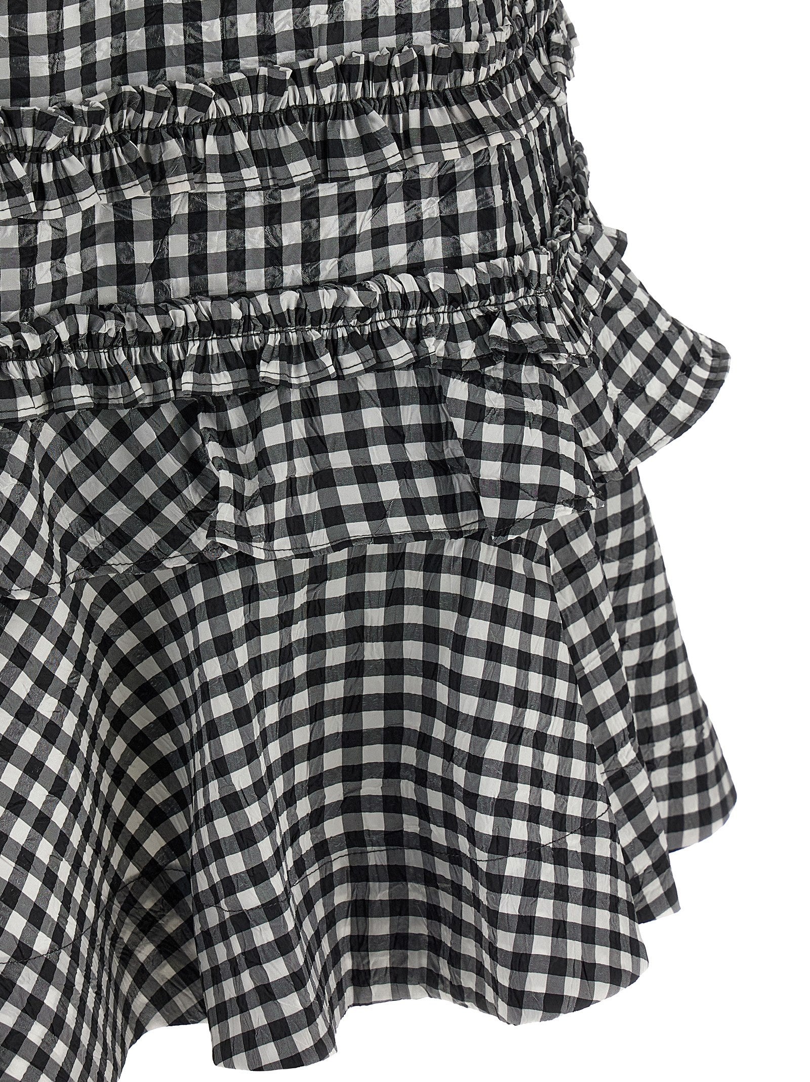 Ganni Bicolor Polyester Short Women's Dress