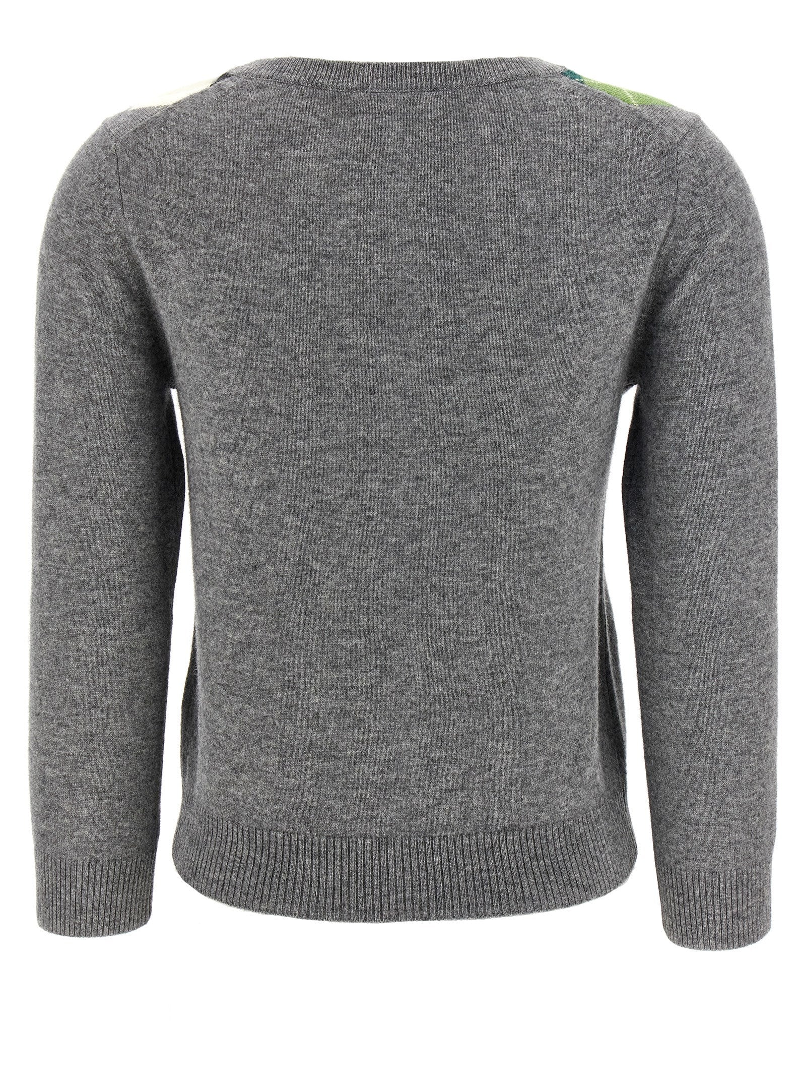 Ganni Gray Merino Wool Women's Cardigan