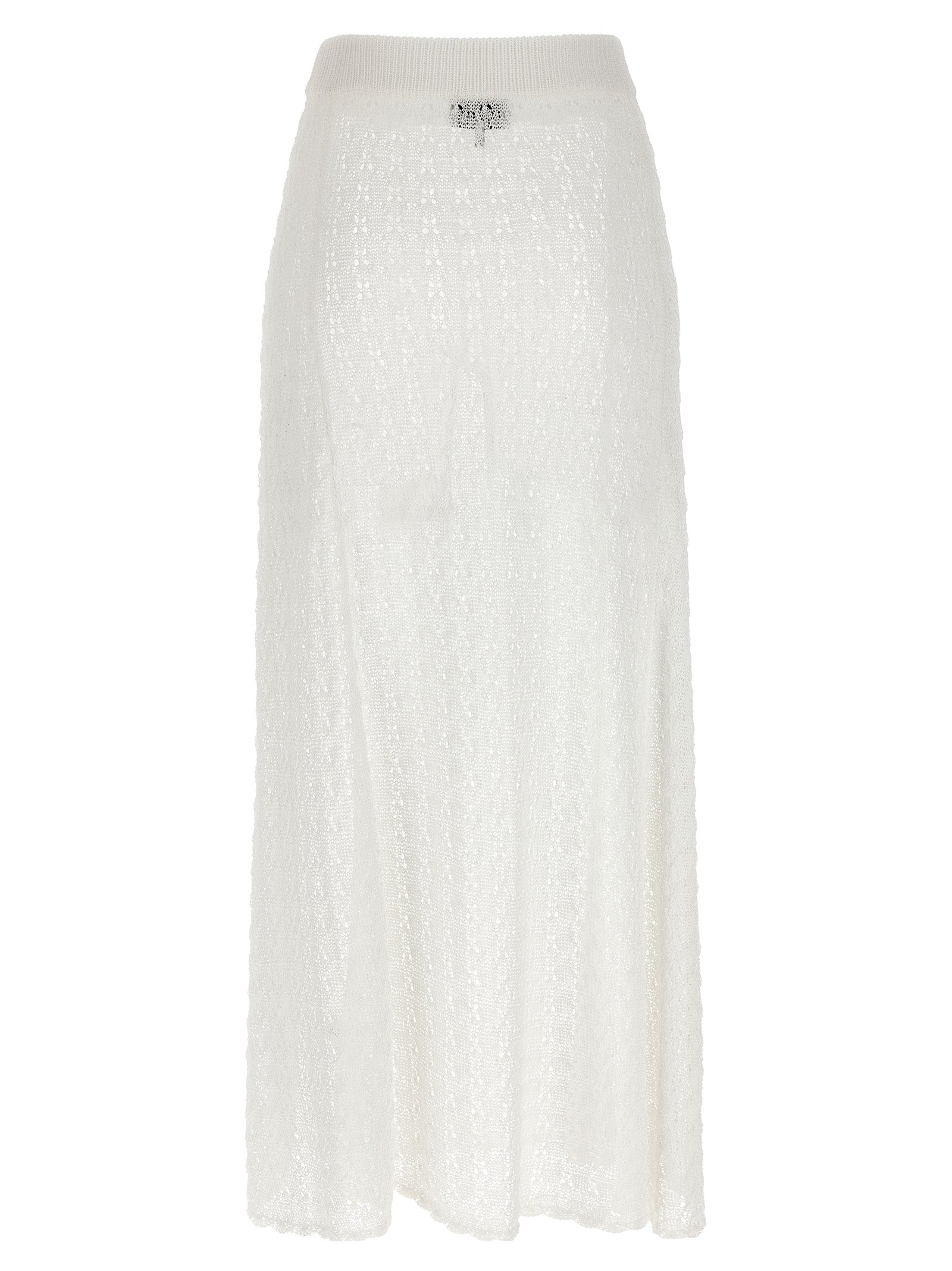 Ganni White Polyamide Mini Women's Skirt