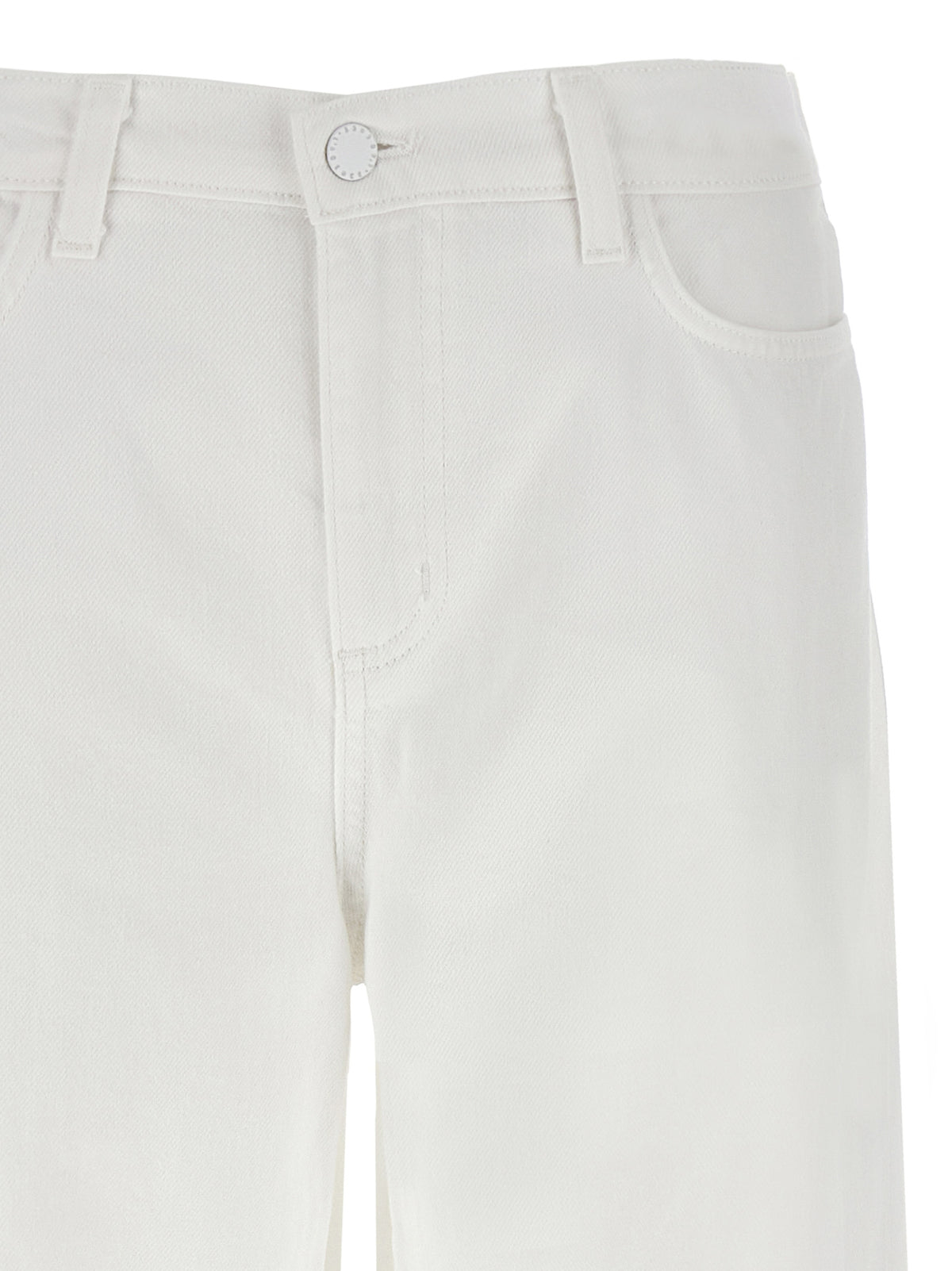 L'Agence White Cotton High-Waisted Women's Jean