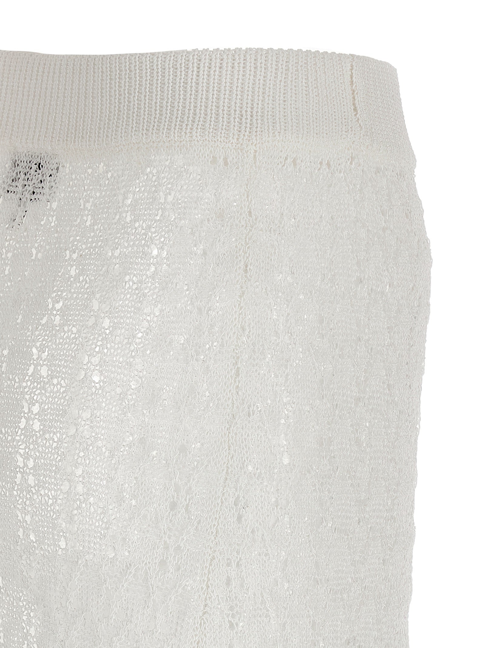 Ganni White Polyamide Mini Women's Skirt