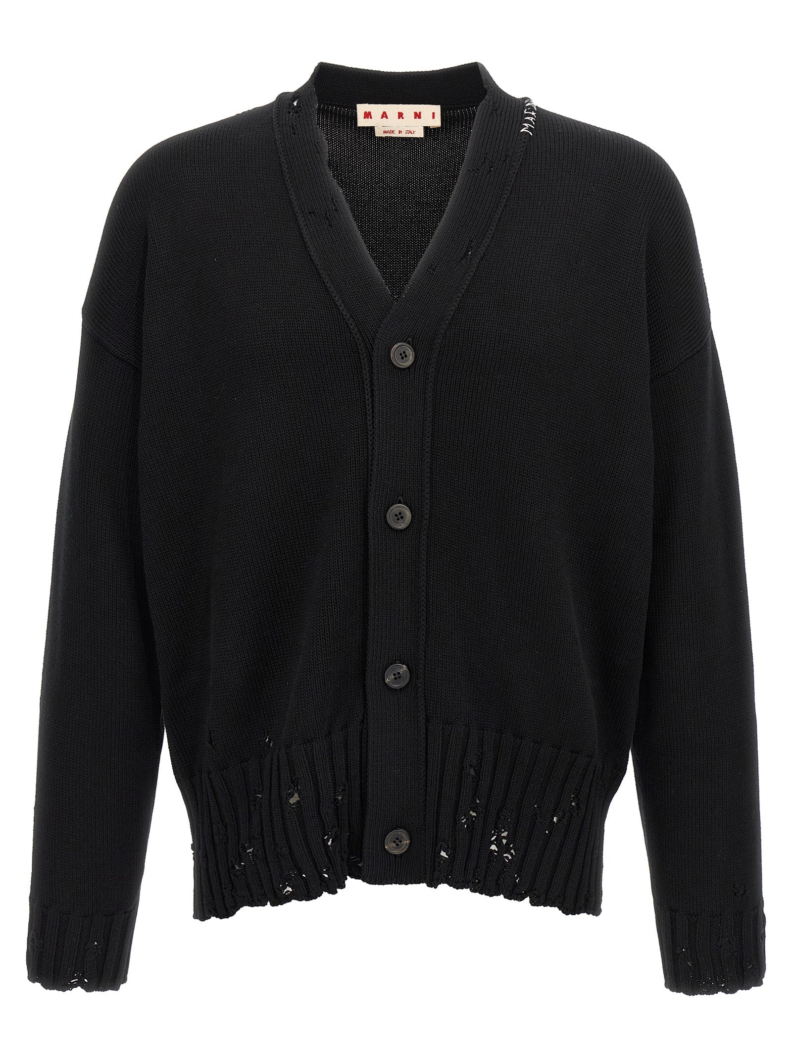 Marni Black Cotton Men's Cardigan