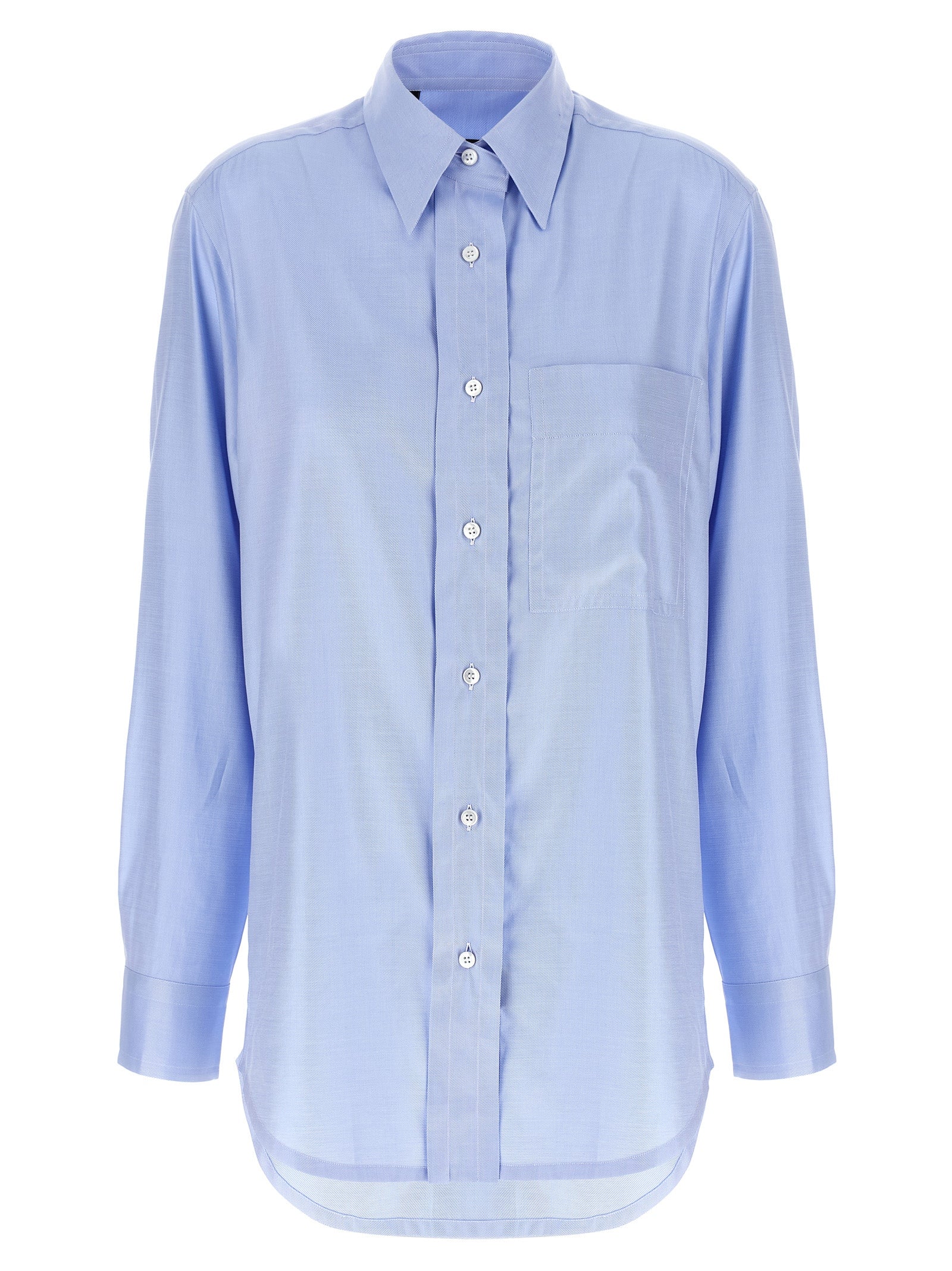 Brioni Blue Cotton Women's Blouse