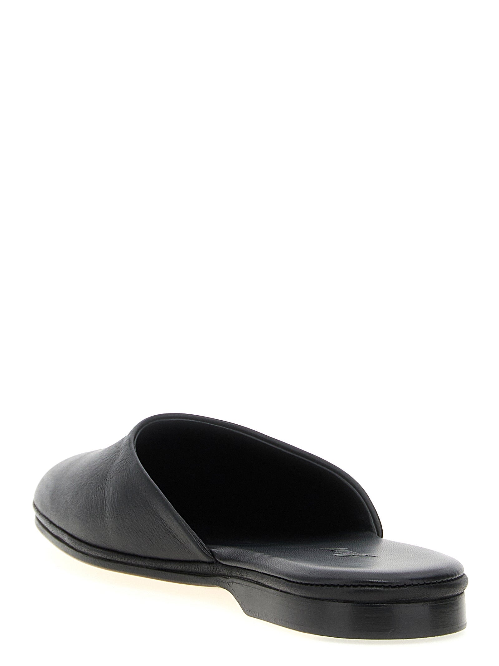 Brioni Black Calfskin Women's Mules