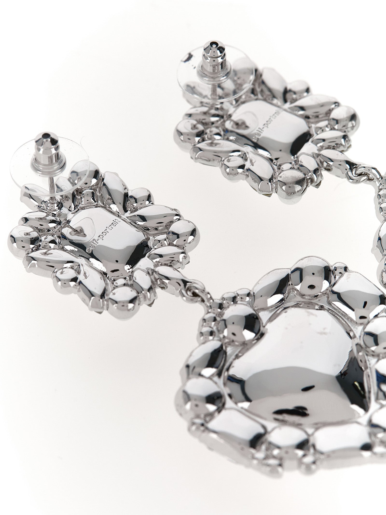 Self-Portrait Silver Cotton Women's Earrings