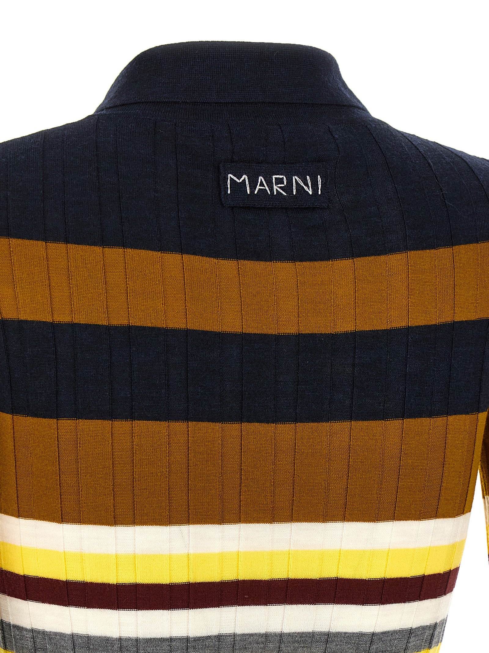 Marni Multicolor Virgin Wool Polo Women's Shirt