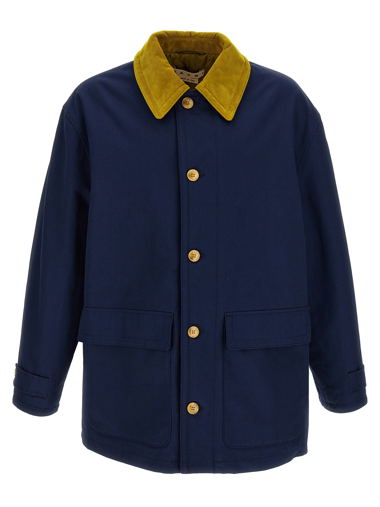 Marni Blue Cotton Men's Parka