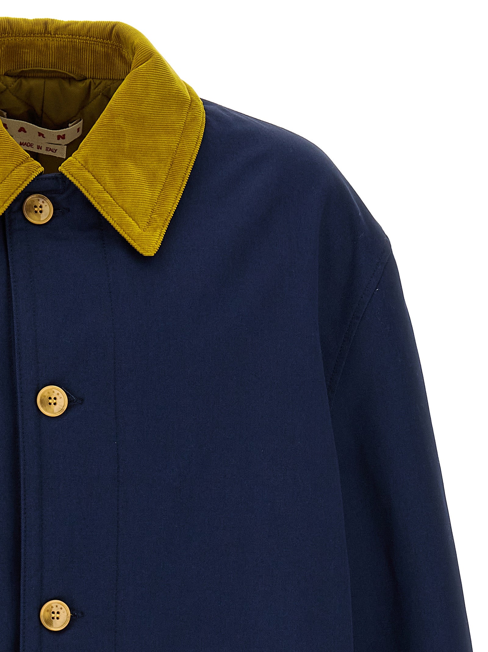 Marni Blue Cotton Men's Parka