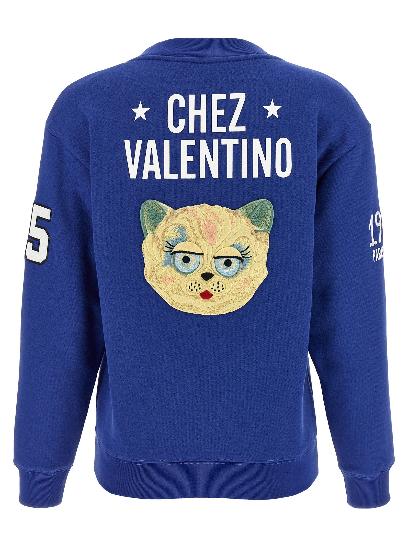Valentino Garavani Blue Cotton Women's Sweatshirt
