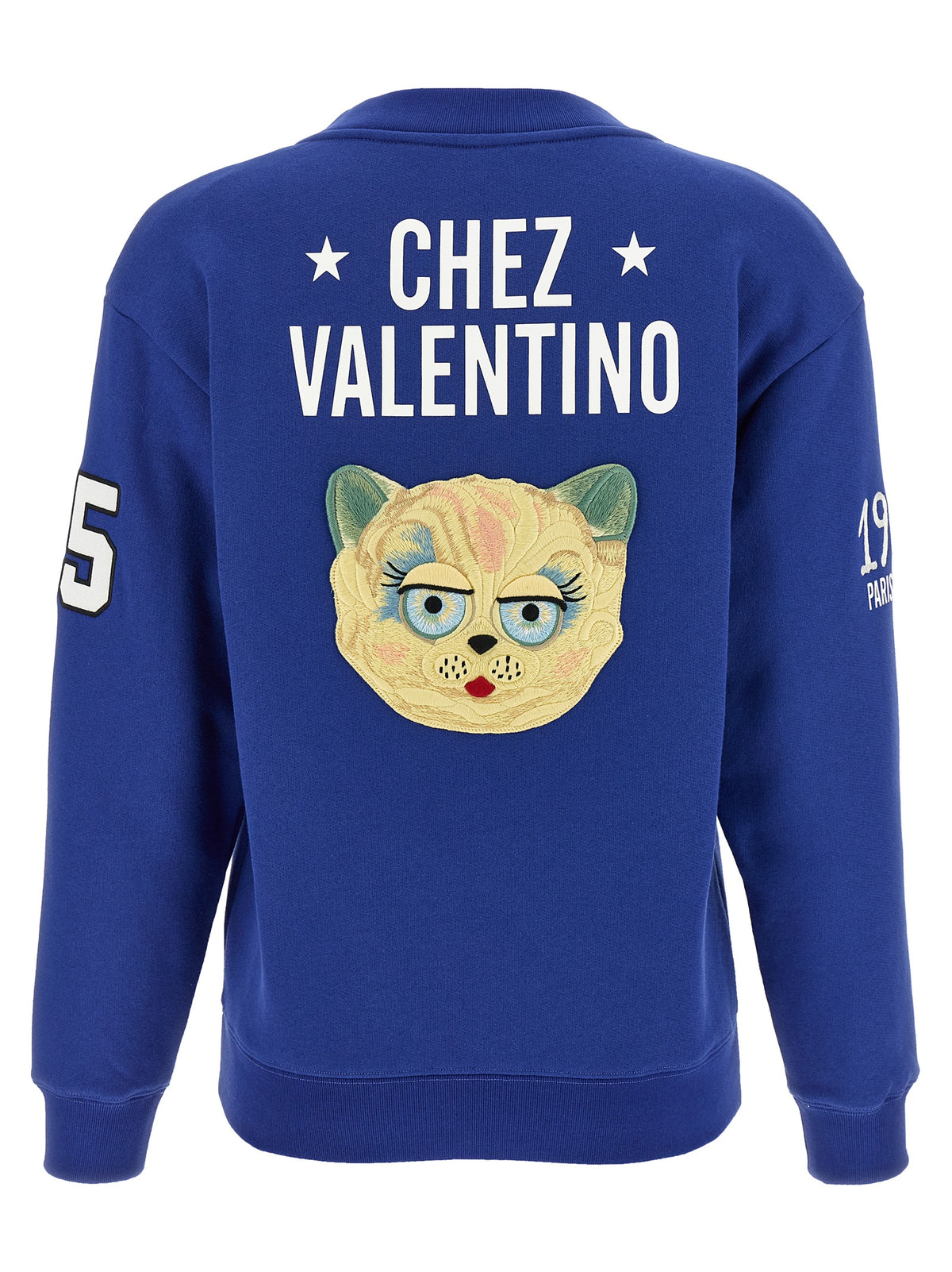 Valentino Garavani Blue Cotton Women's Sweatshirt