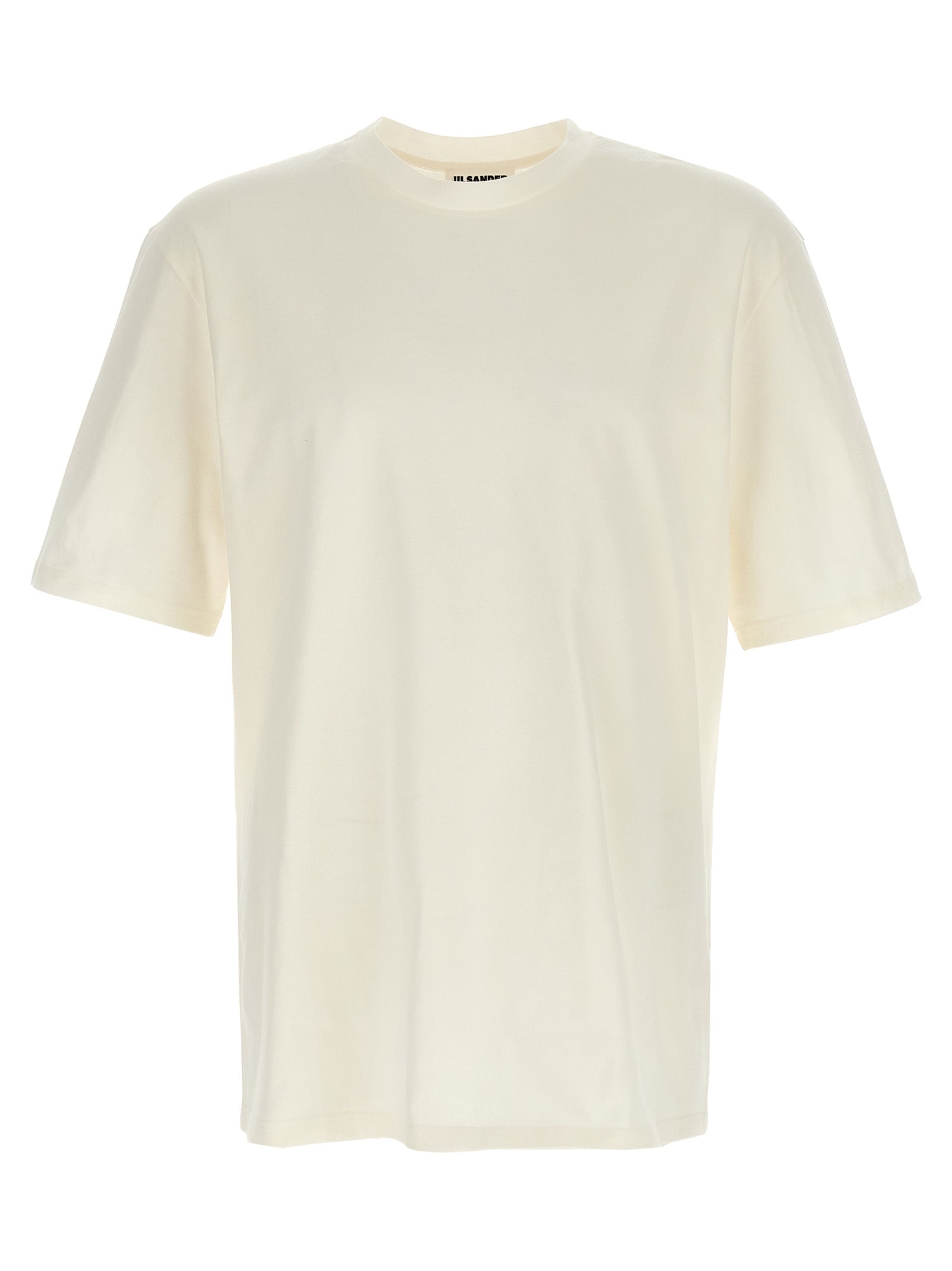 Jil Sander White Cotton Long Sleeve Men's T-Shirt