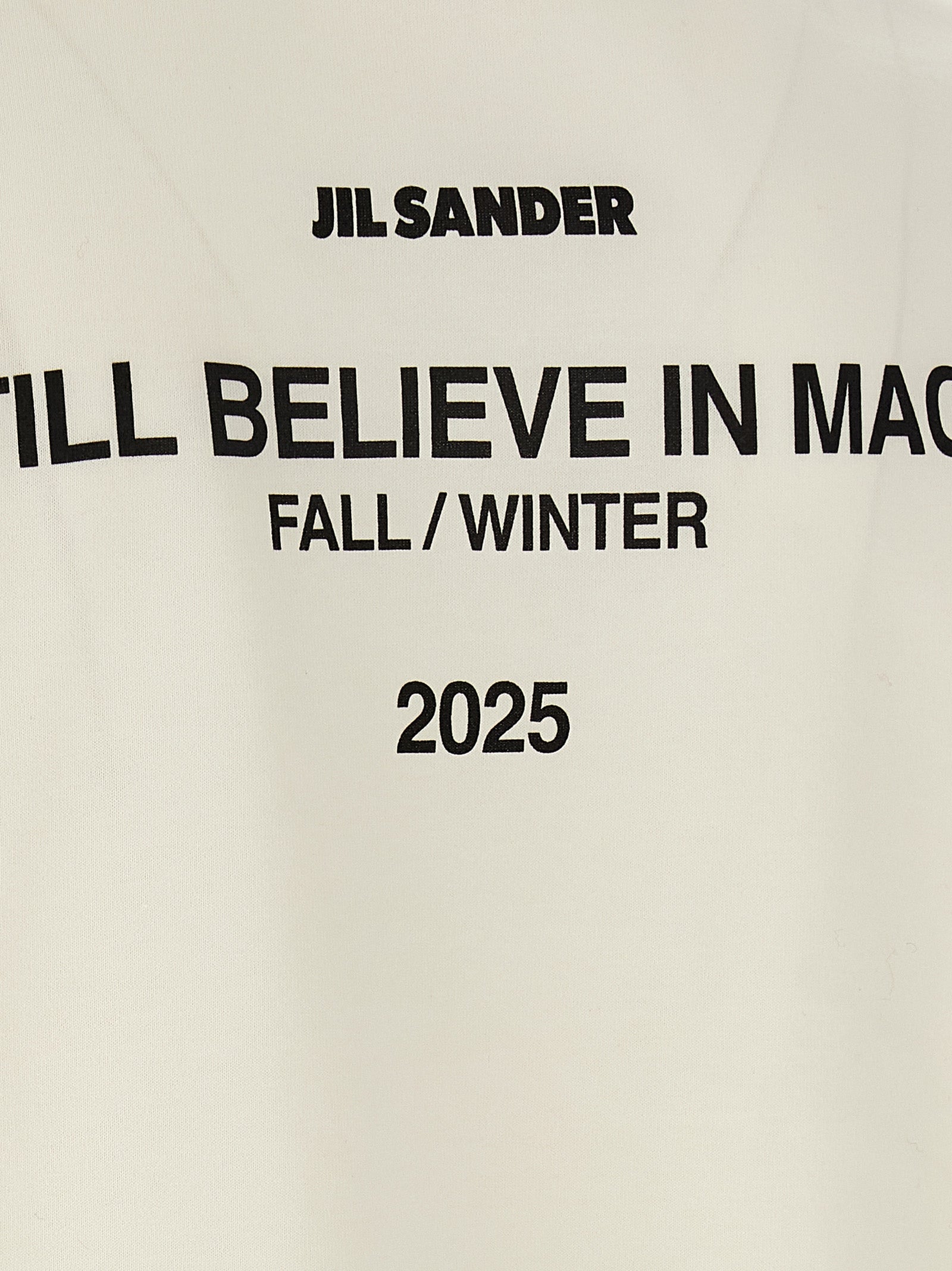 Jil Sander White Cotton Long Sleeve Men's T-Shirt