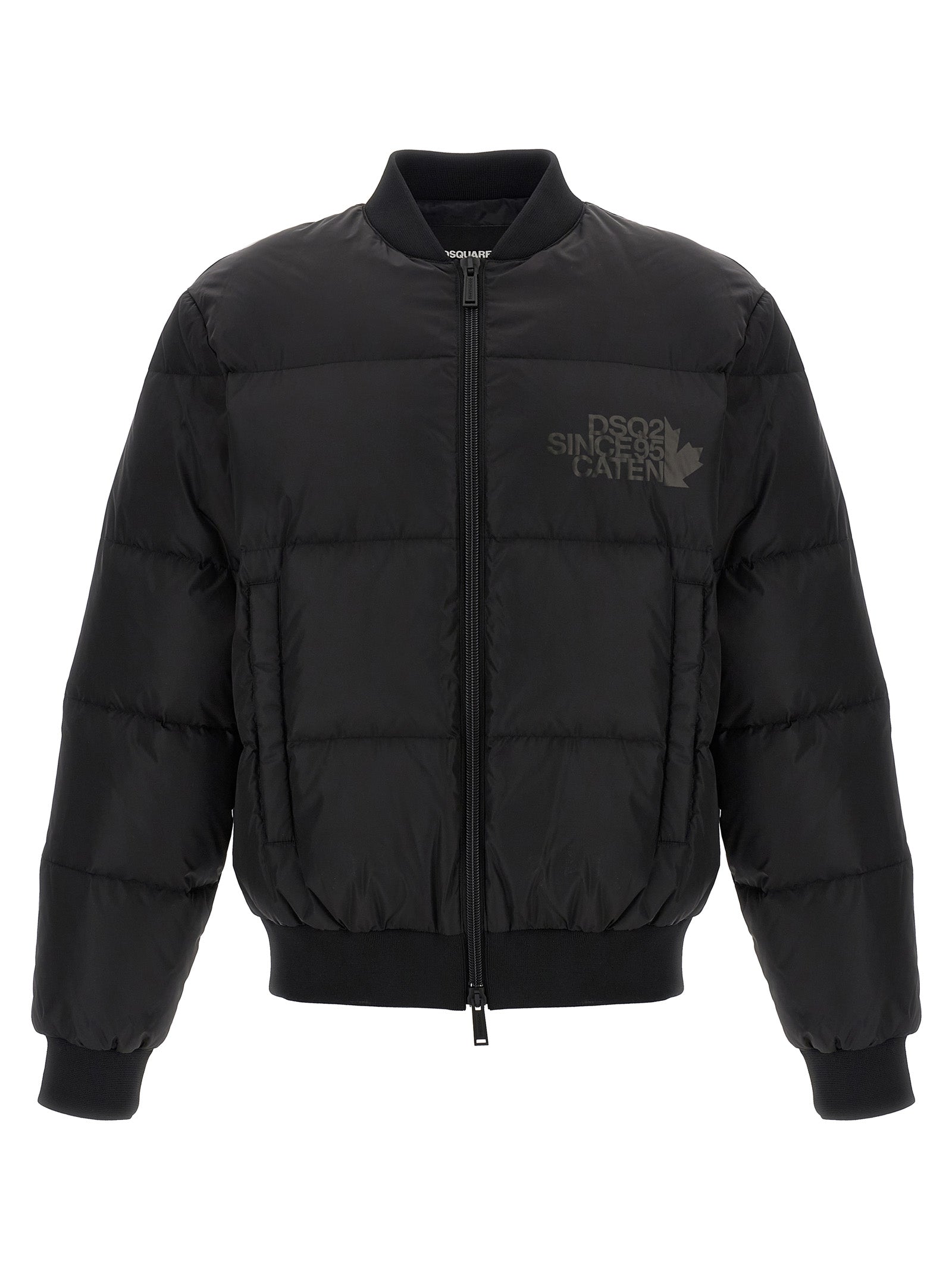 Dsquared² Black Polyamide Men's Bomber