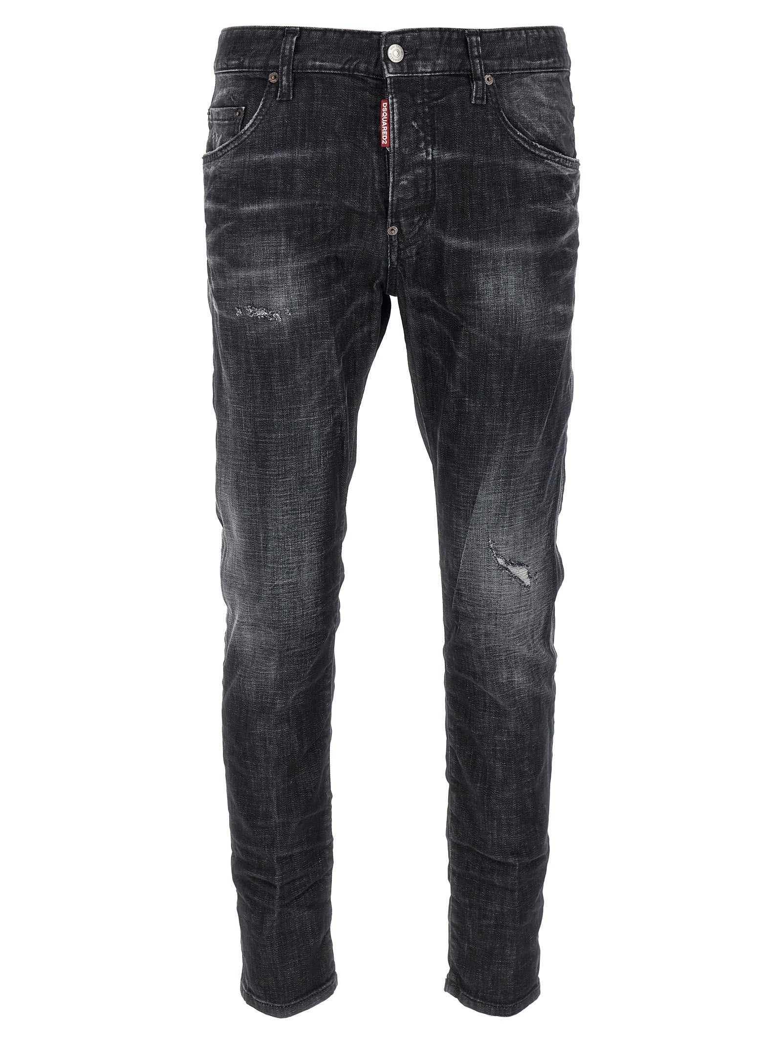 Dsquared² Black Cotton Skinny Men's Jeans