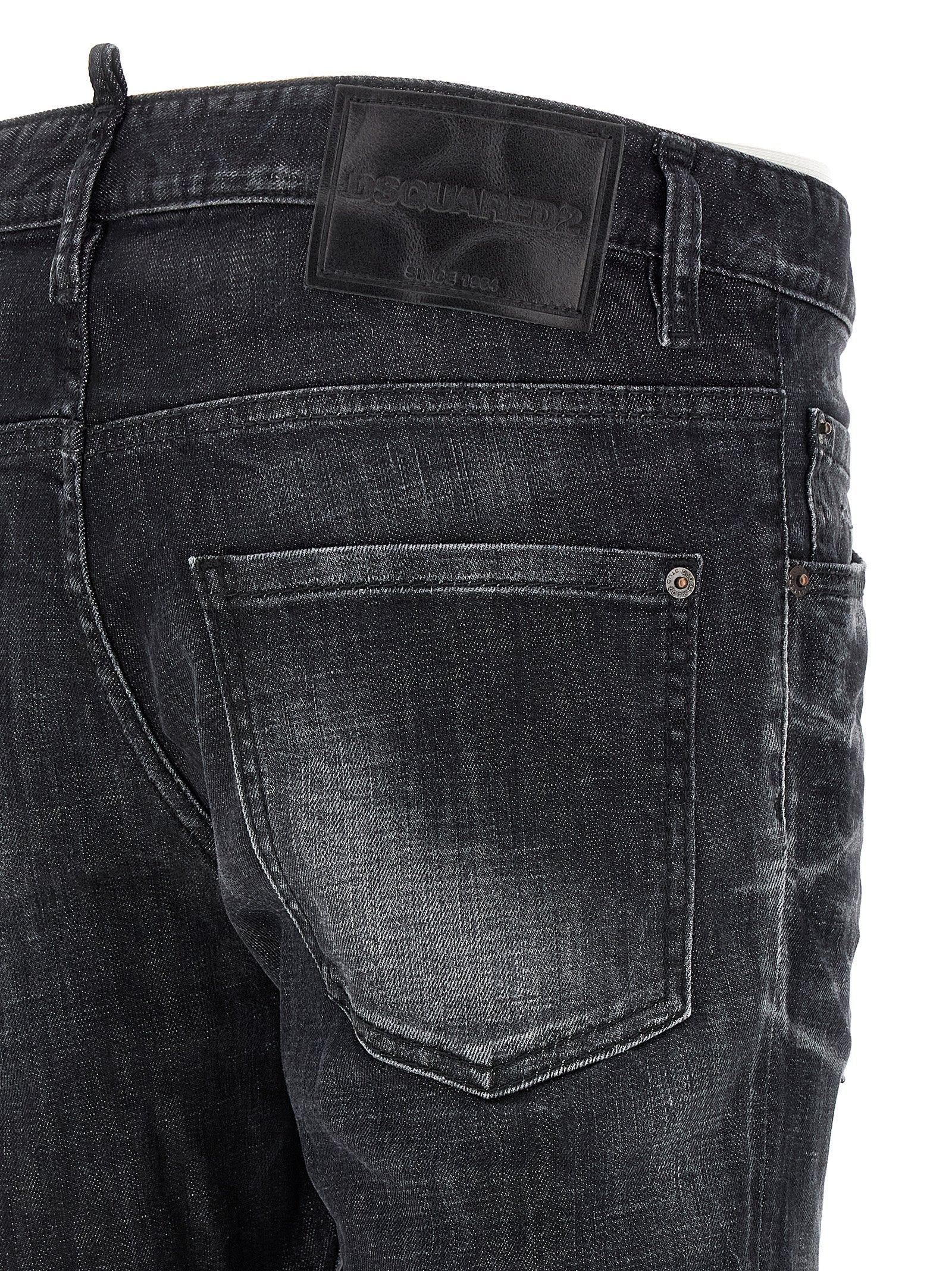 Dsquared² Black Cotton Skinny Men's Jeans