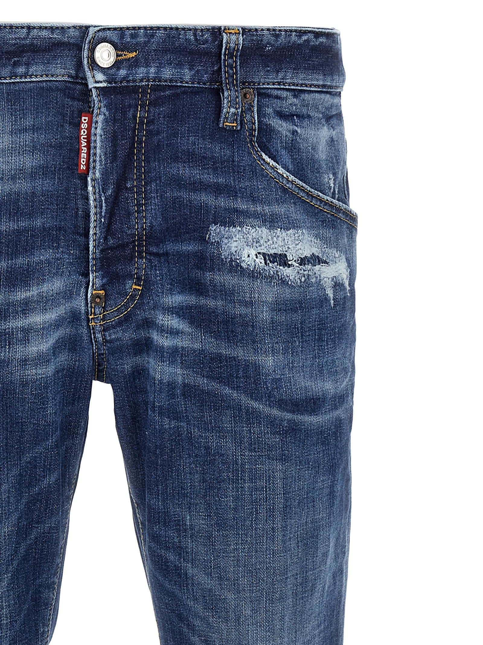 Dsquared² Blue Cotton Skinny Men's Jeans