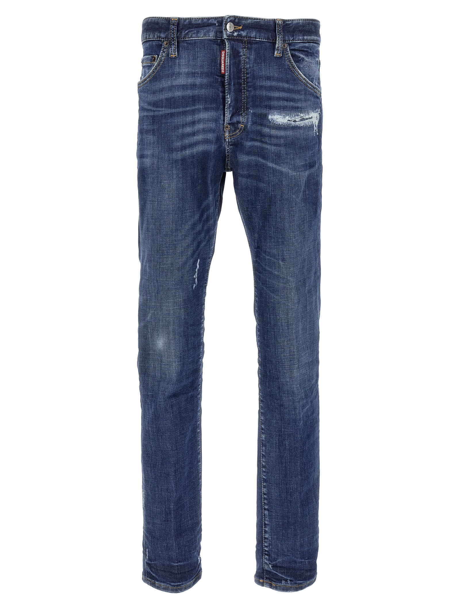 Dsquared² Blue Cotton Slim Fit Men's Jeans