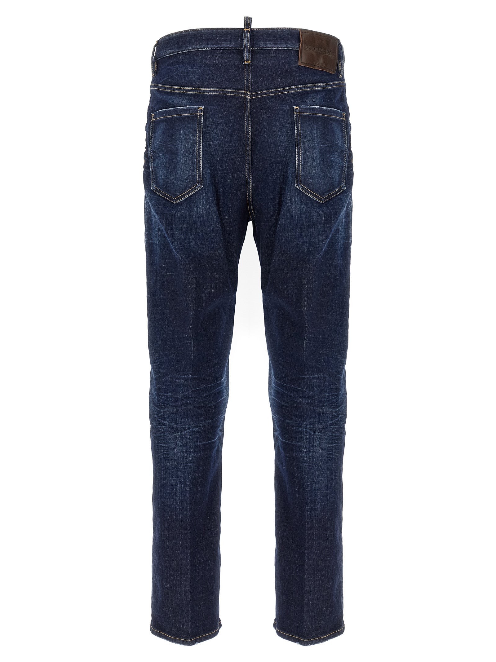 Dsquared² Blue Cotton Straight-Leg Men's Jeans
