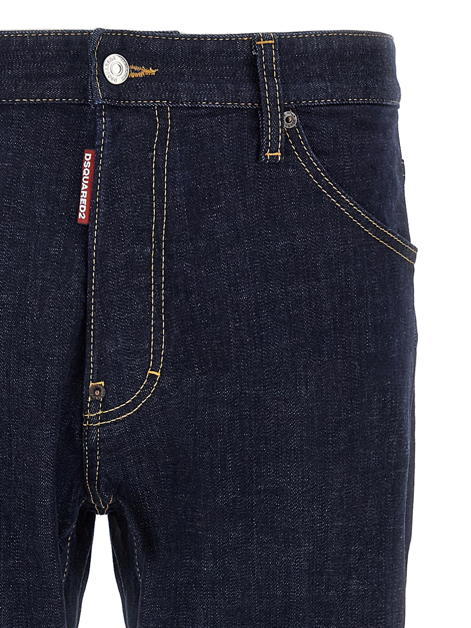 Dsquared² Blue Cotton Slim Fit Men's Jeans