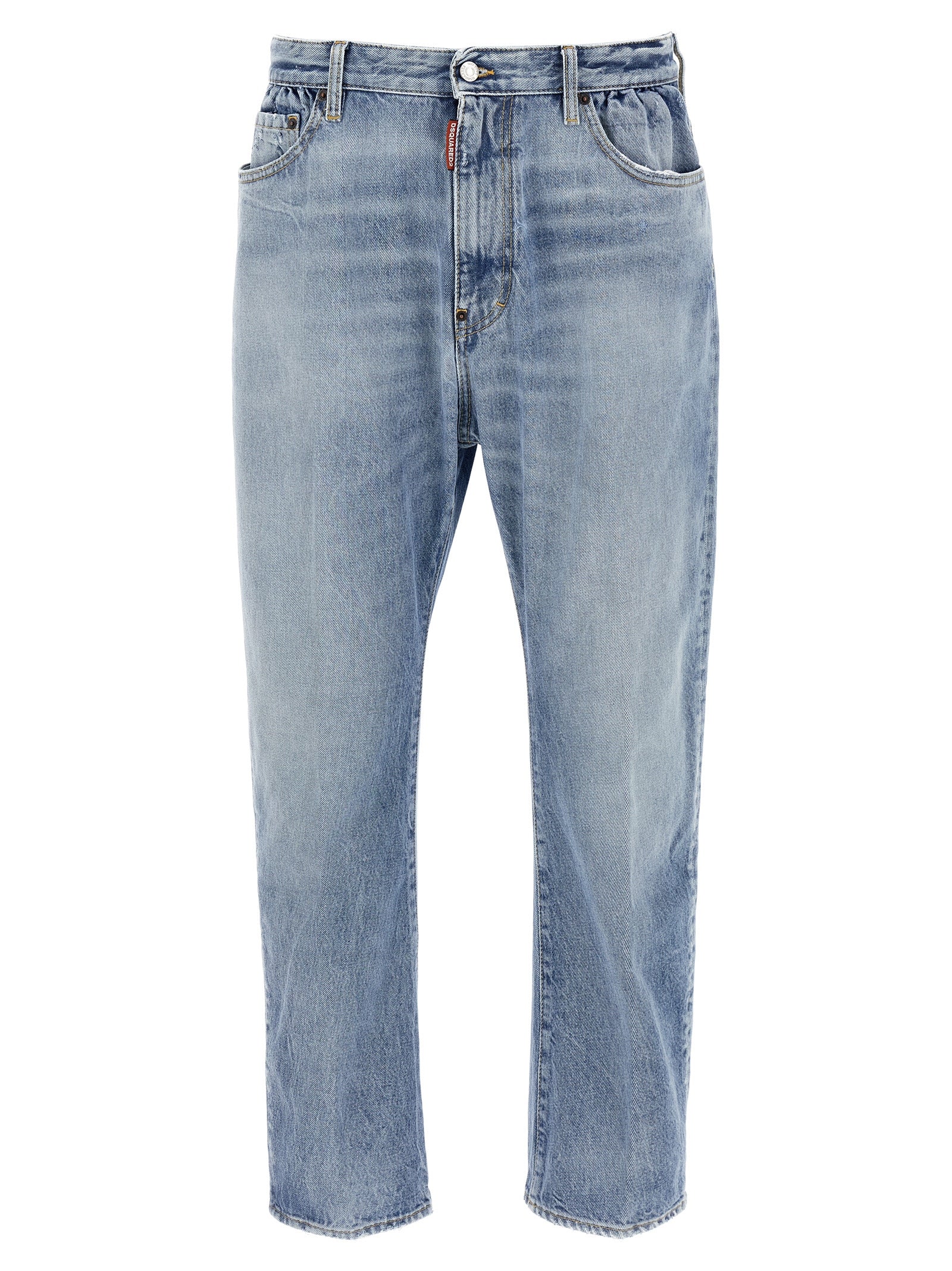 Dsquared² Blue Cotton Relaxed Fit Men's Jeans