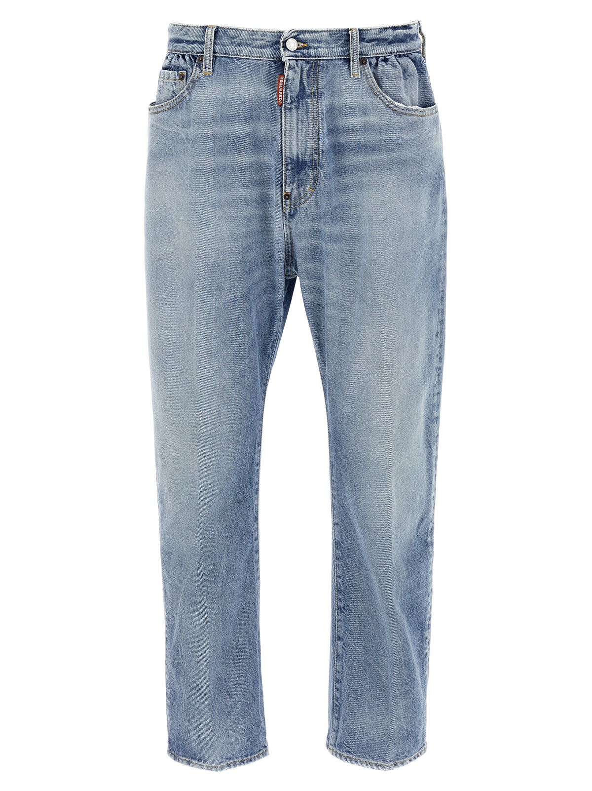 Dsquared² Blue Cotton Relaxed Fit Men's Jeans