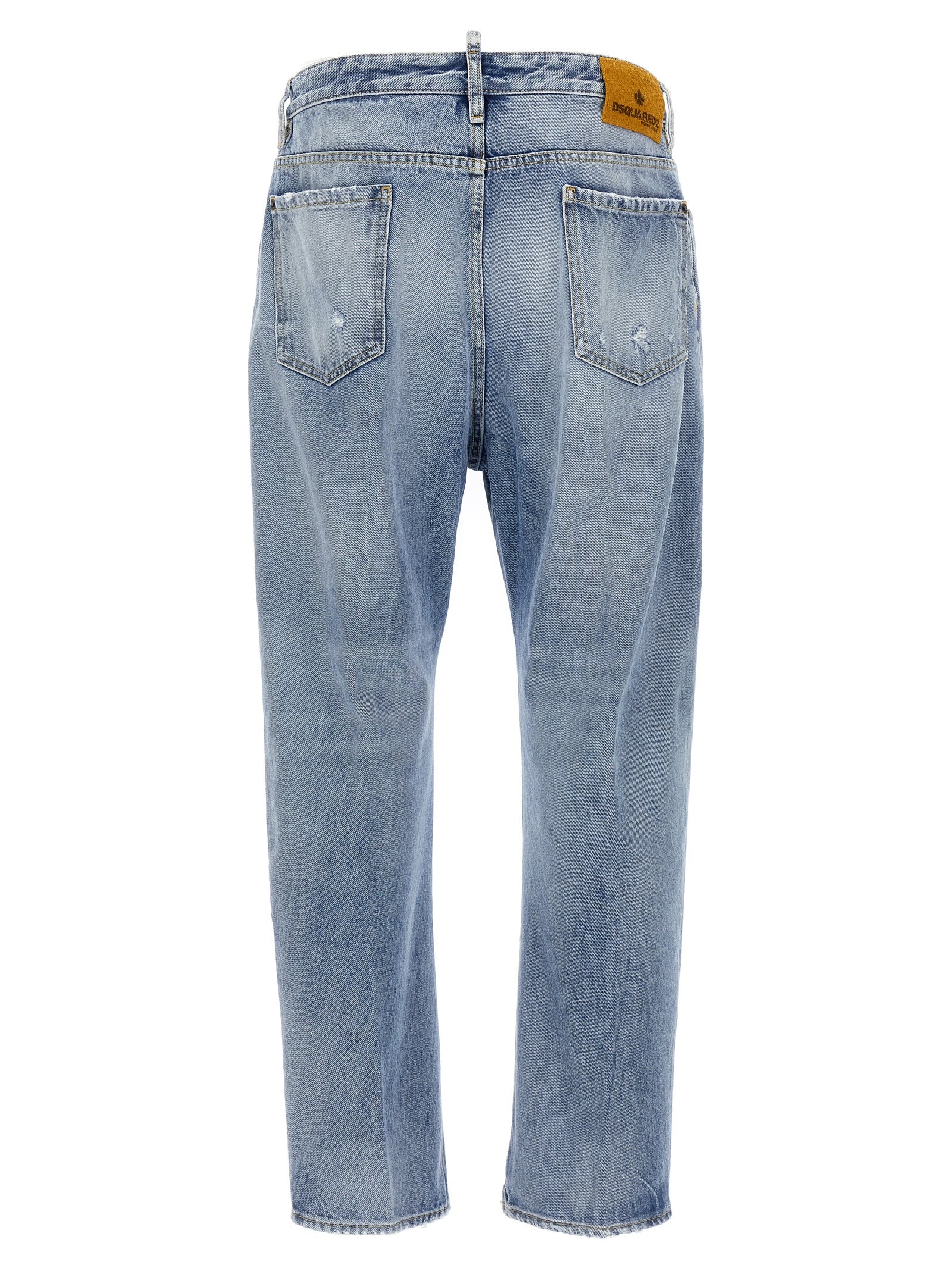 Dsquared² Blue Cotton Relaxed Fit Men's Jeans