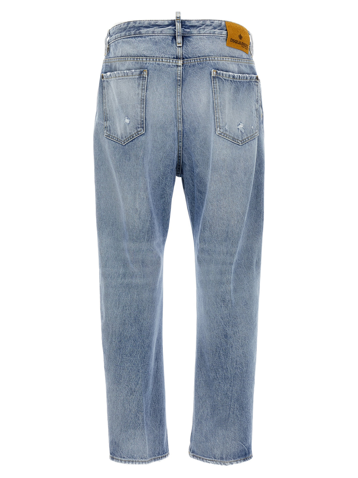 Dsquared² Blue Cotton Relaxed Fit Men's Jeans