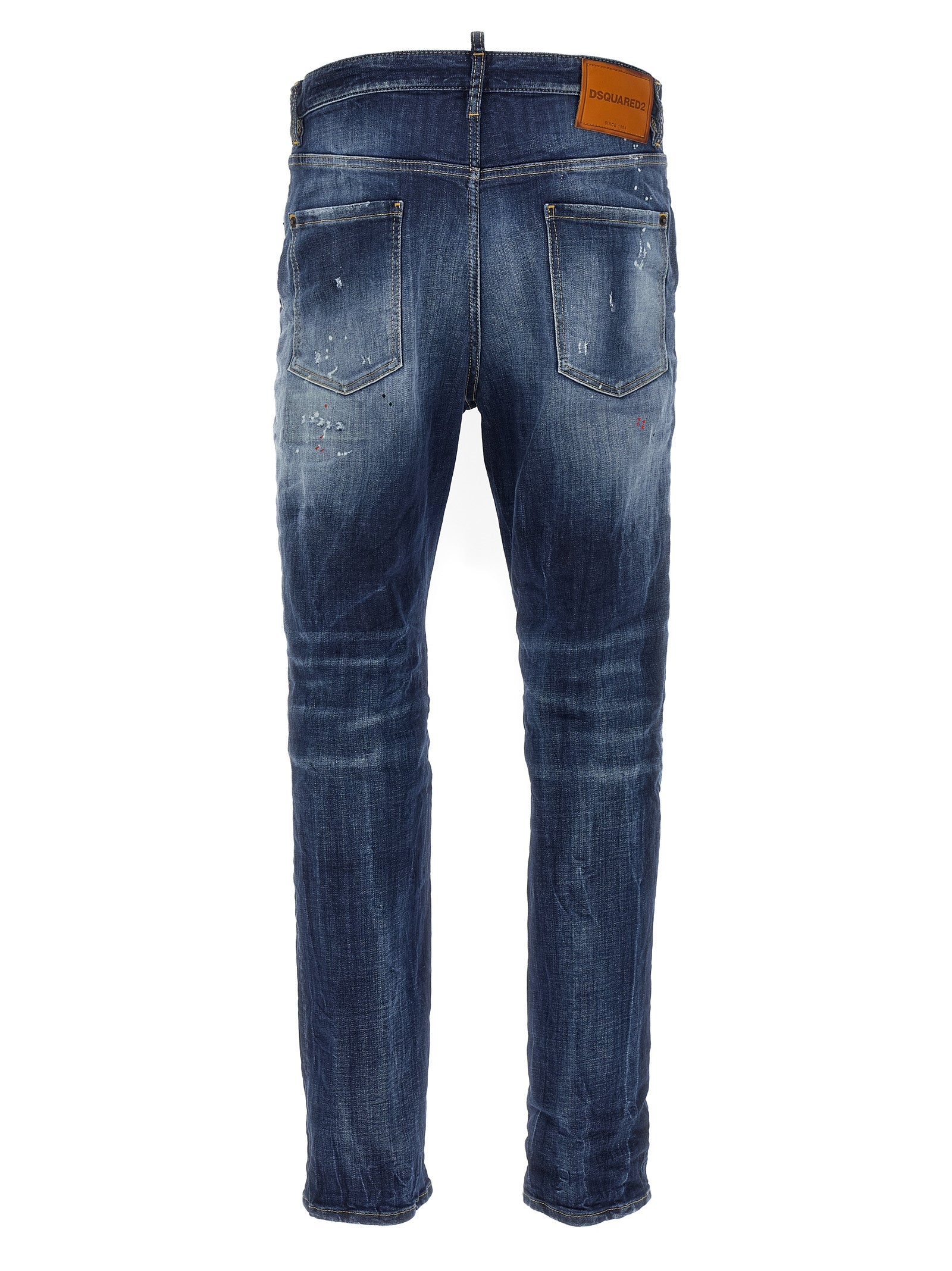 Dsquared² Blue Cotton Relaxed Fit Men's Jeans
