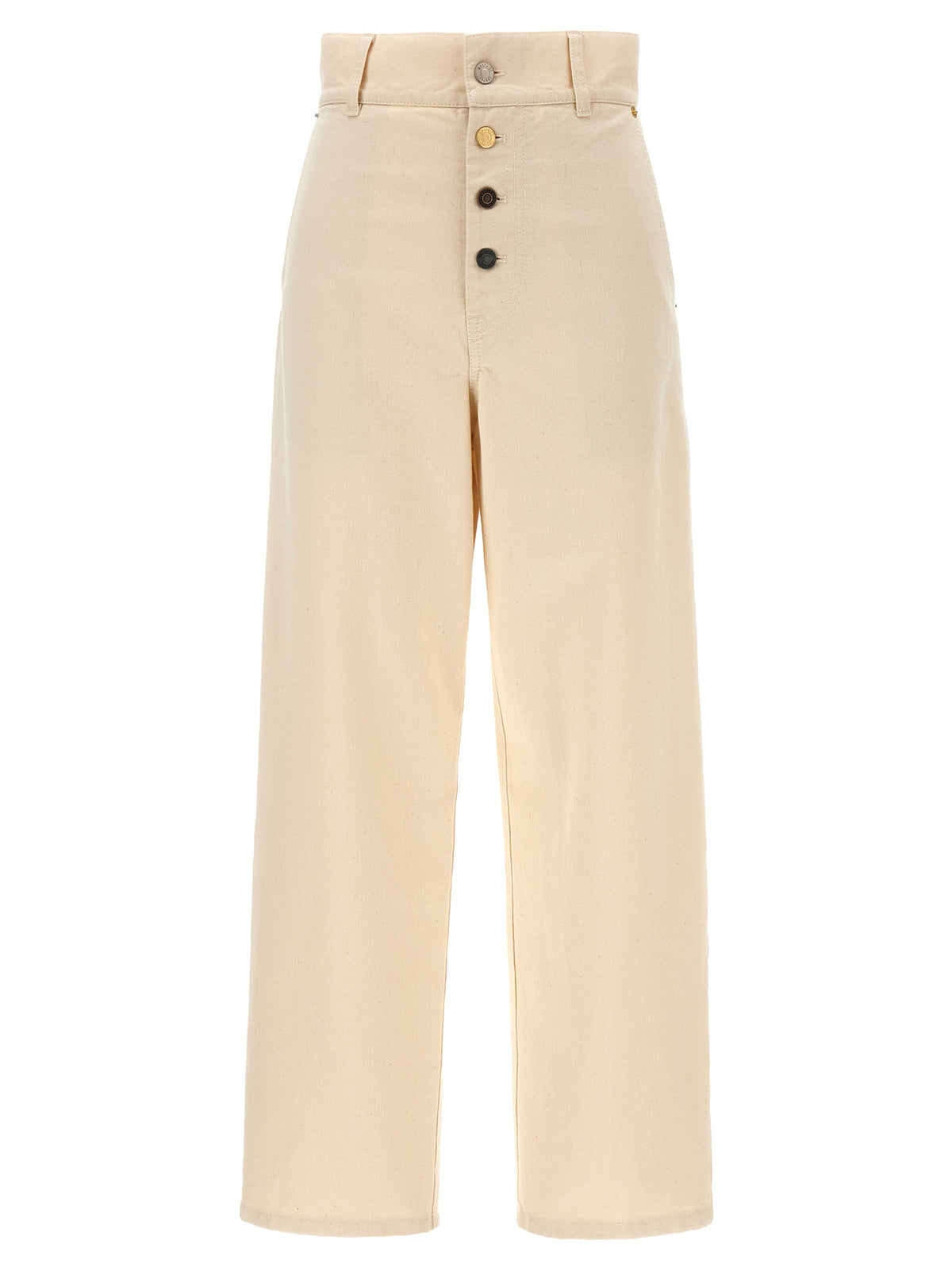 Moschino Beige Cotton Casual Women's Pants