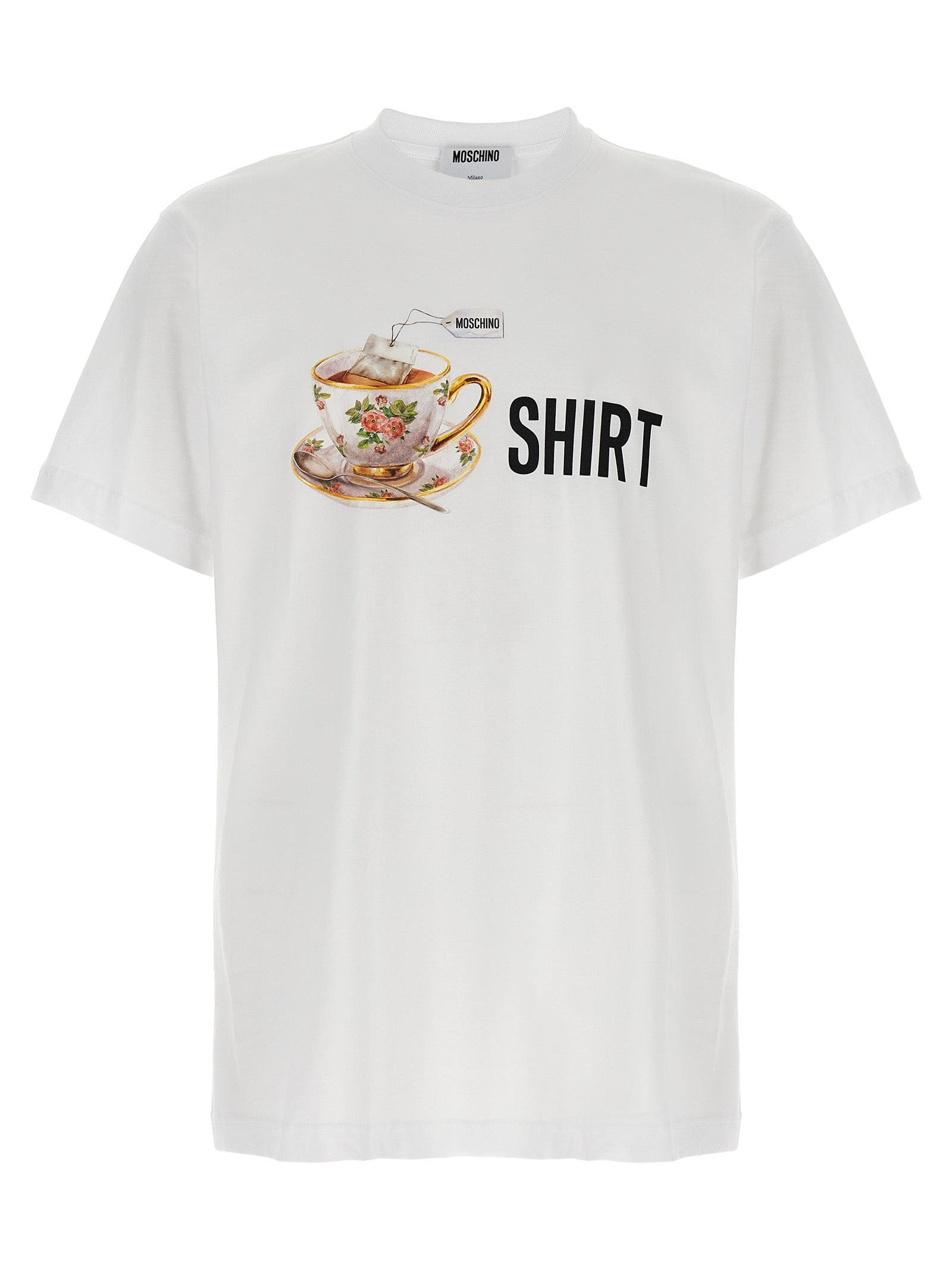 Moschino White Cotton Men's T-Shirt