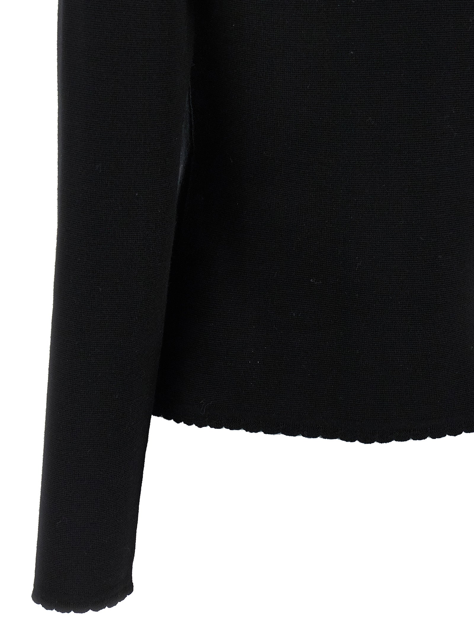 Moschino Black Virgin Wool Women's Cardigan