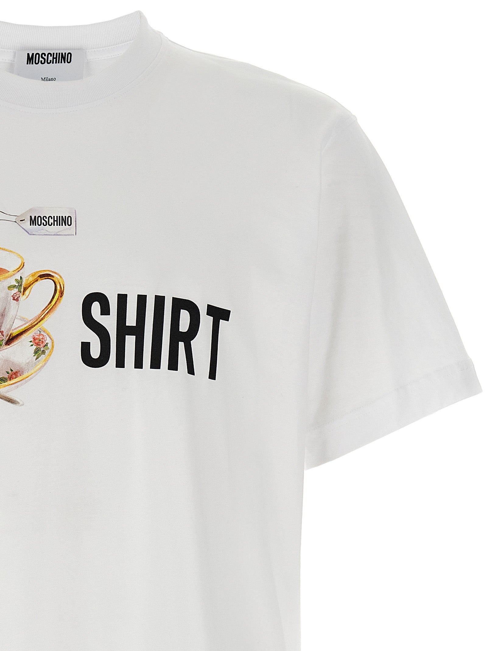 Moschino White Cotton Men's T-Shirt