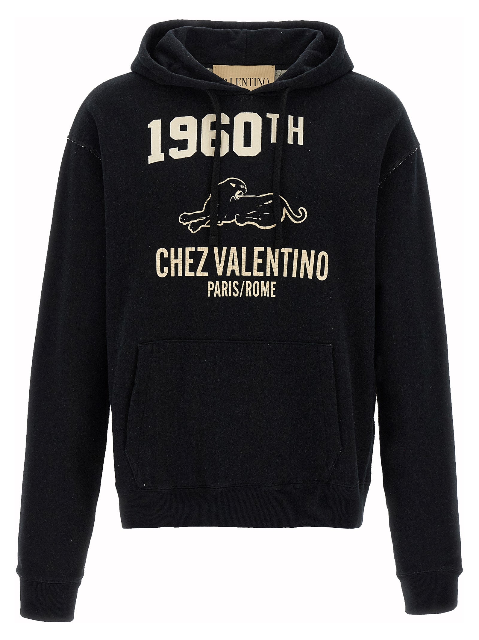 Valentino Garavani Black Cotton Men's Sweatshirt