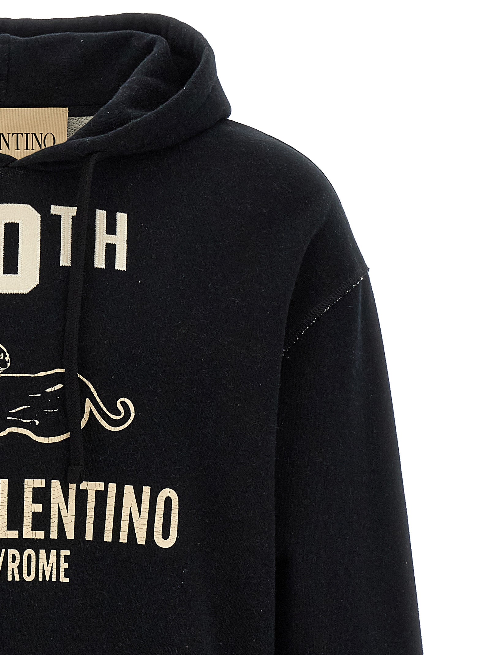 Valentino Garavani Black Cotton Men's Sweatshirt