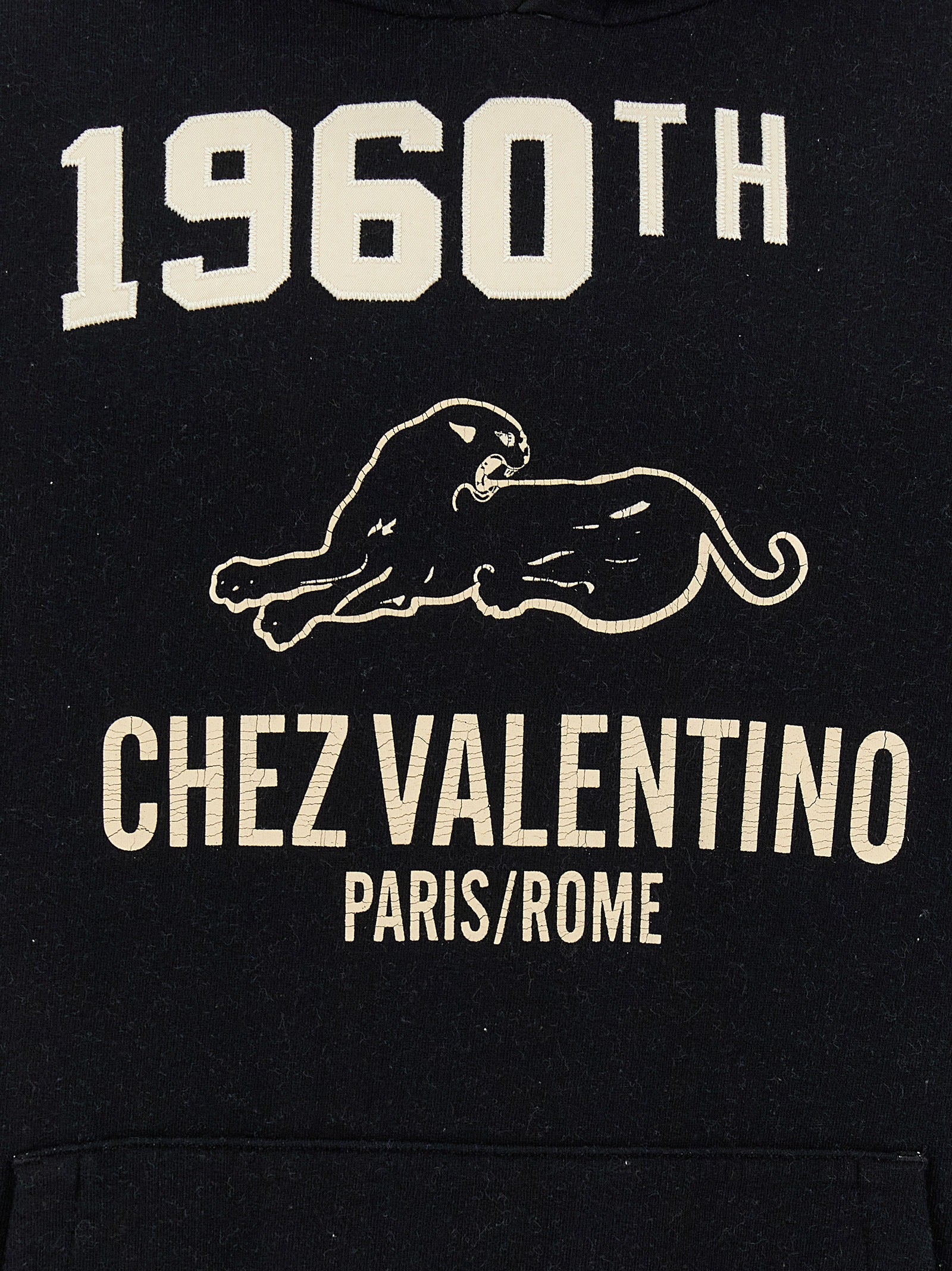 Valentino Garavani Black Cotton Men's Sweatshirt