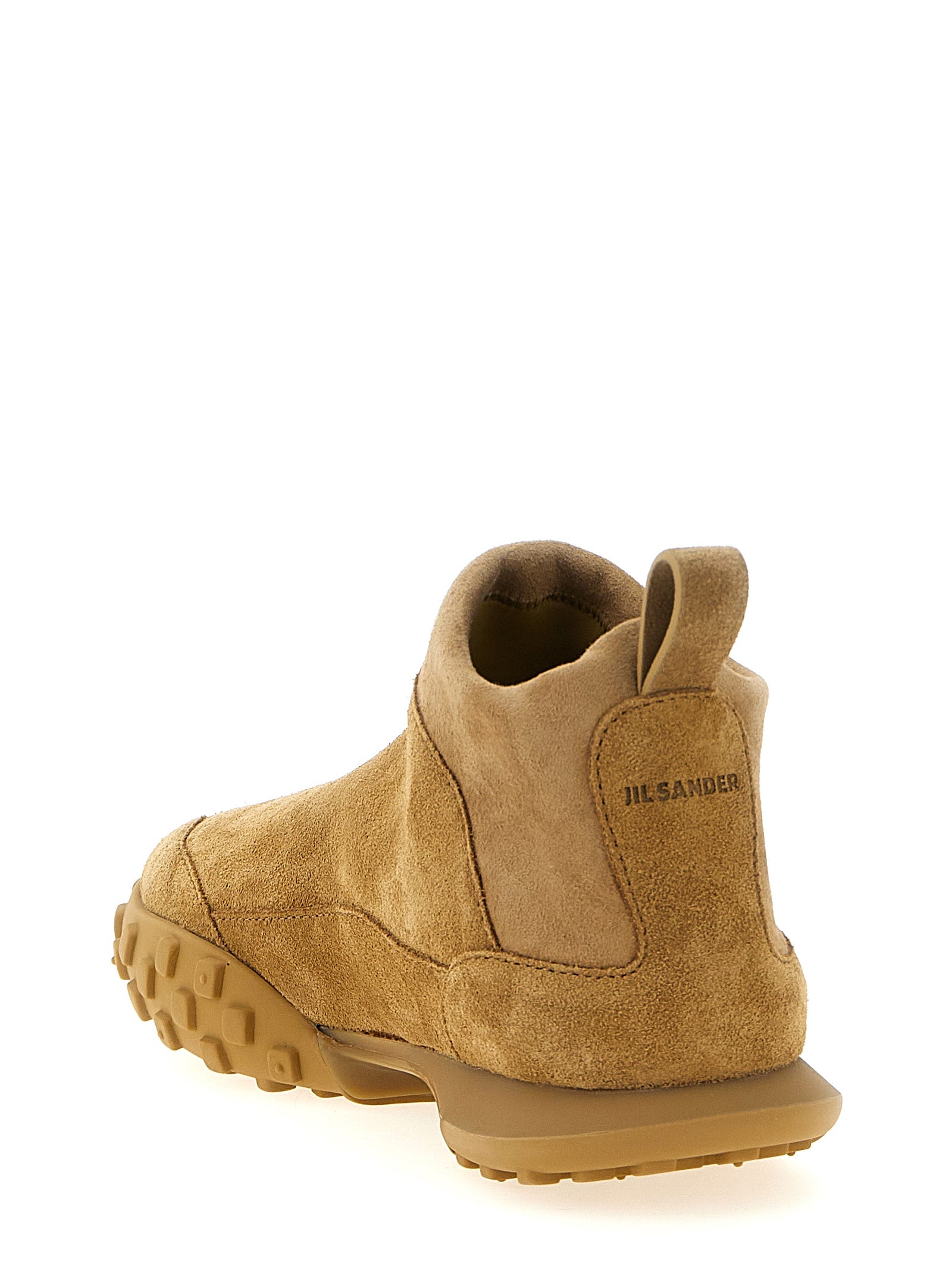 Jil Sander Beige Calfskin Women's Sneakers