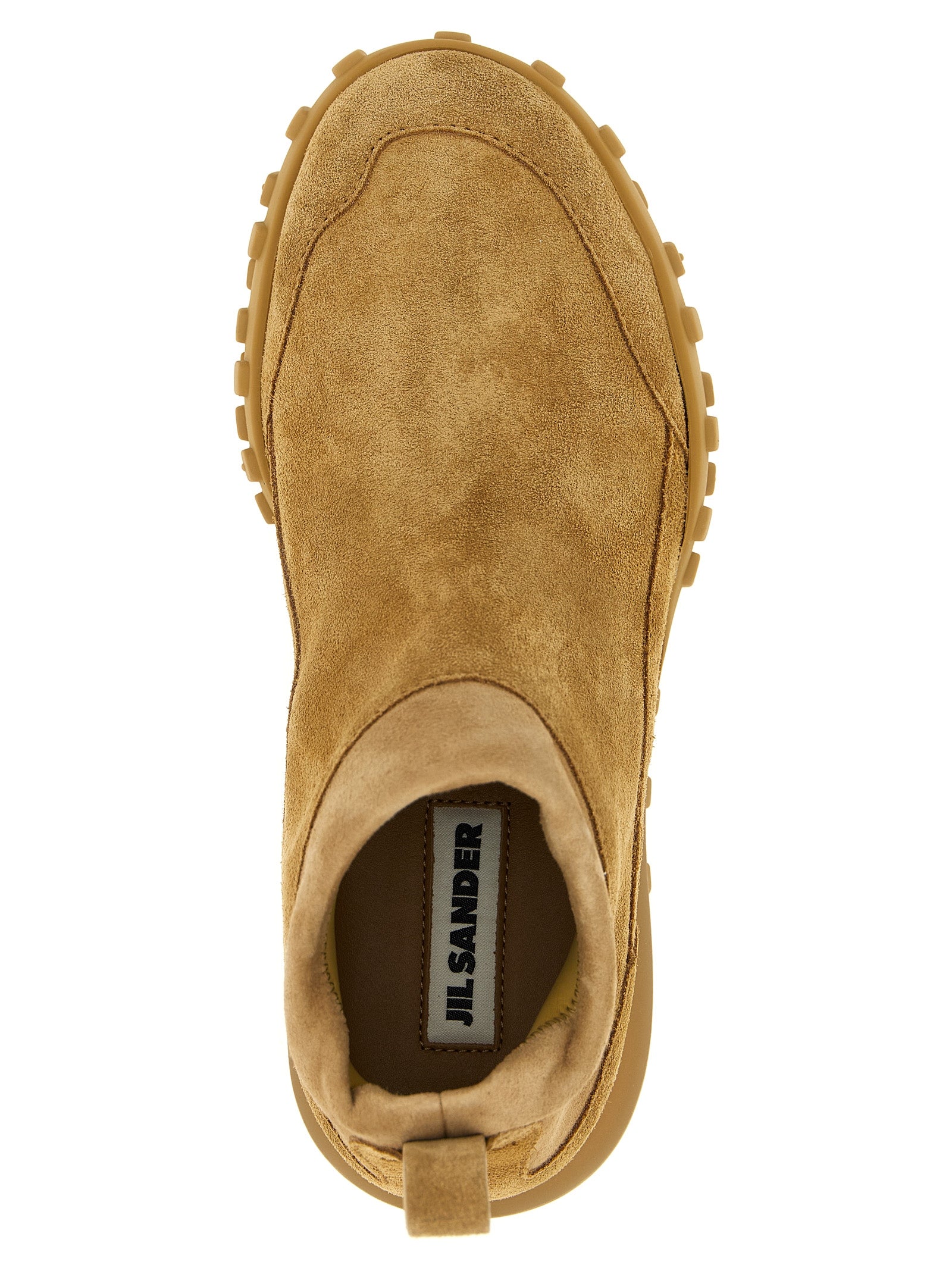 Jil Sander Beige Calfskin Women's Sneakers