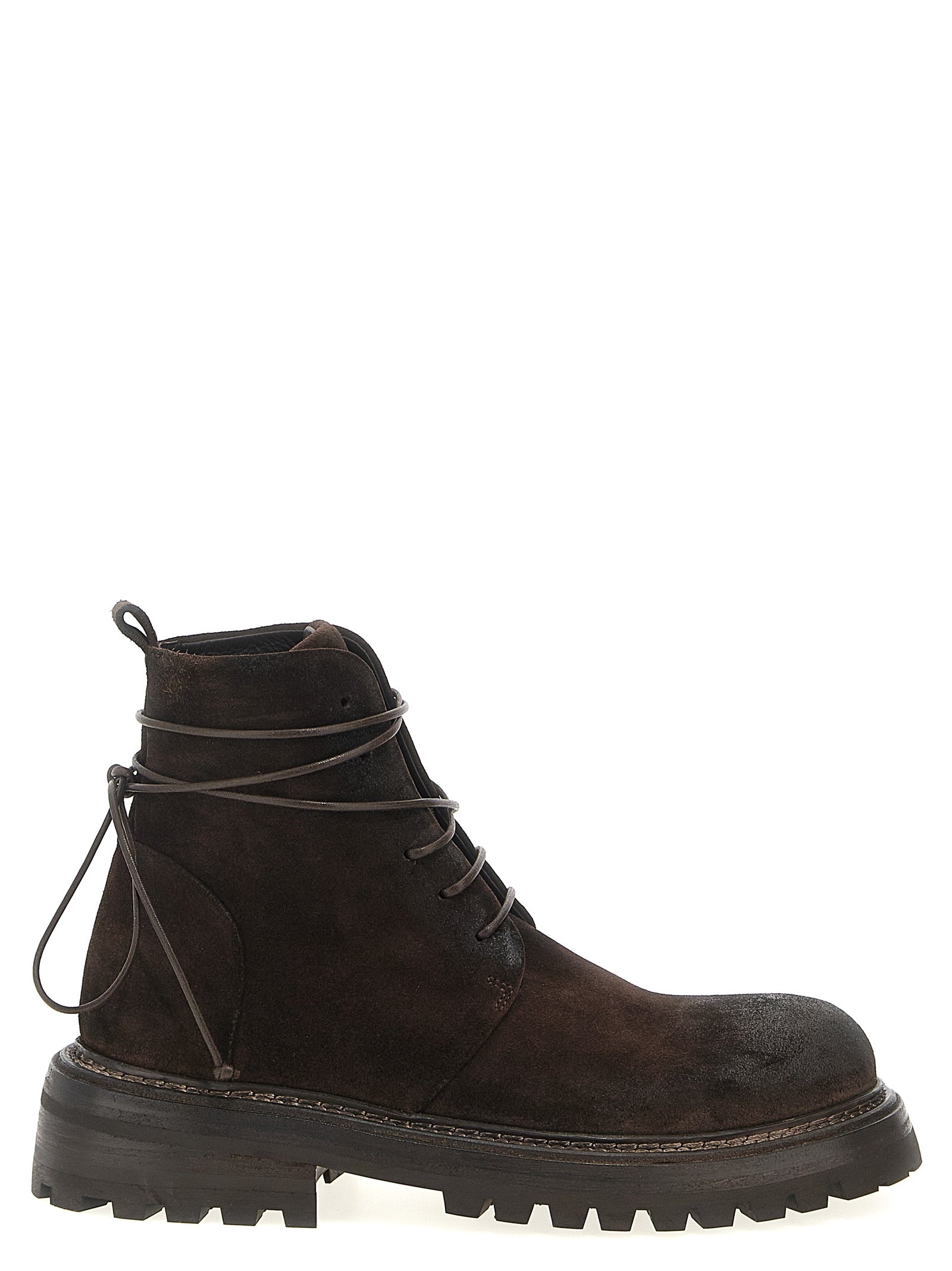 Marsell Brown Cotton Chelsea Men's Boots