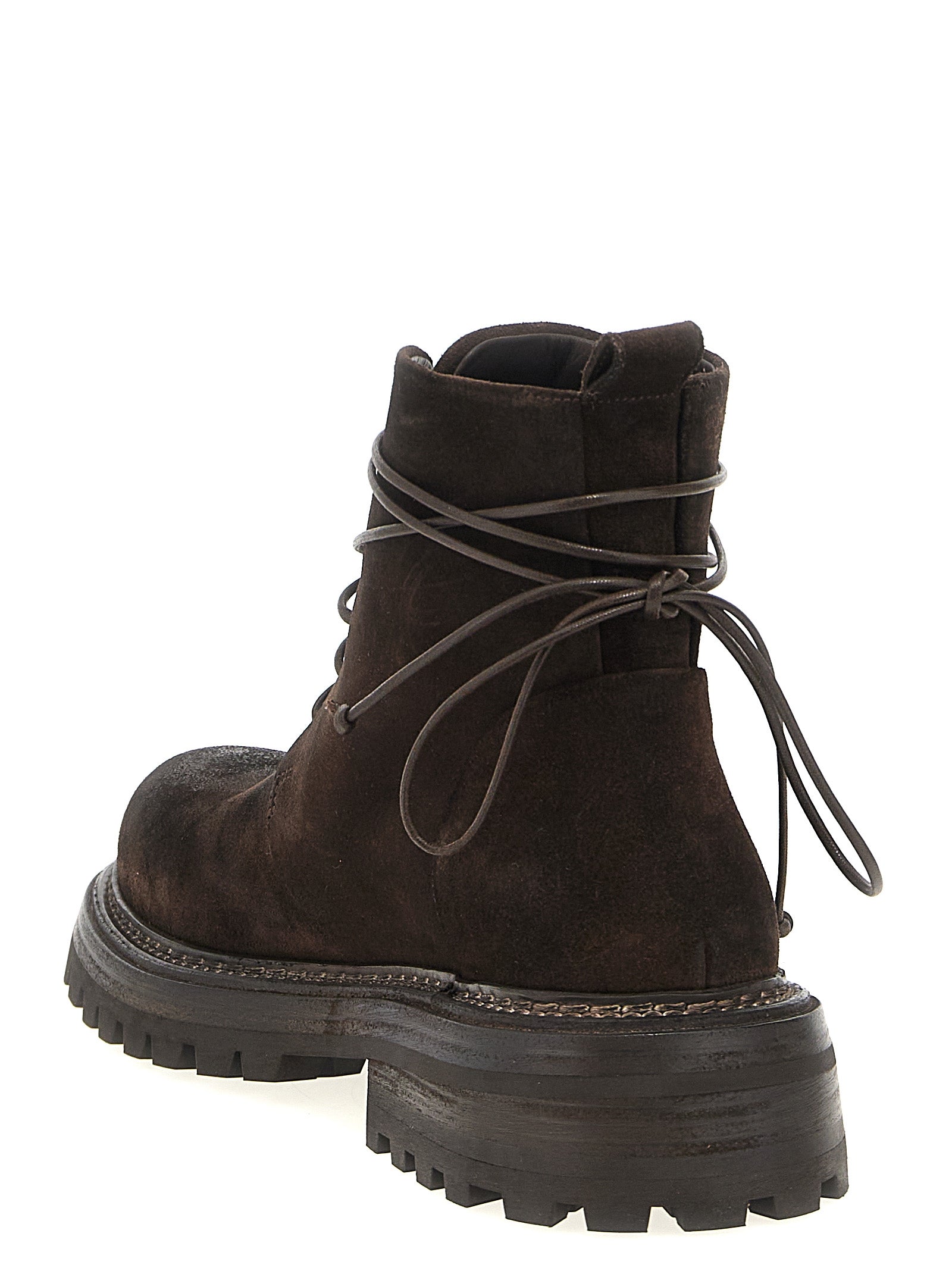 Marsell Brown Cotton Chelsea Men's Boots