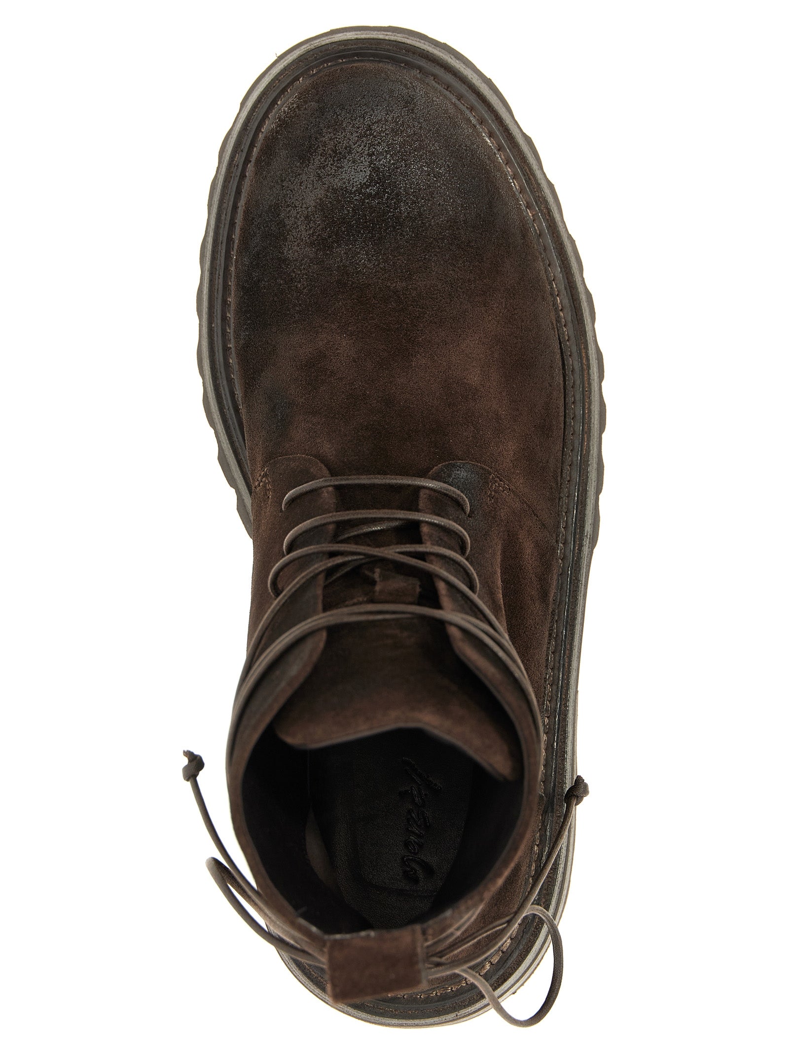 Marsell Brown Cotton Chelsea Men's Boots