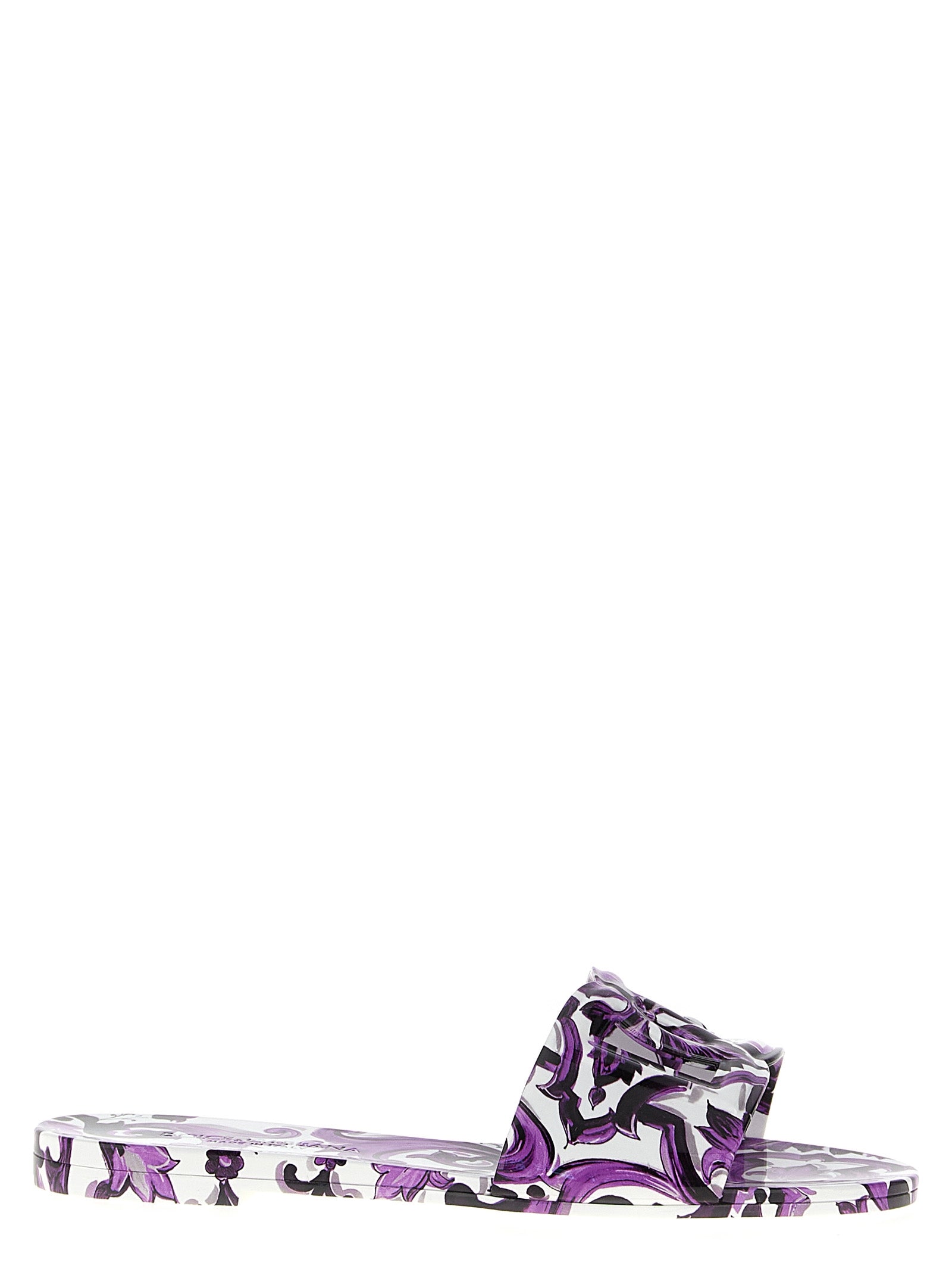 Dolce & Gabbana Purple Plastic Women's Slides