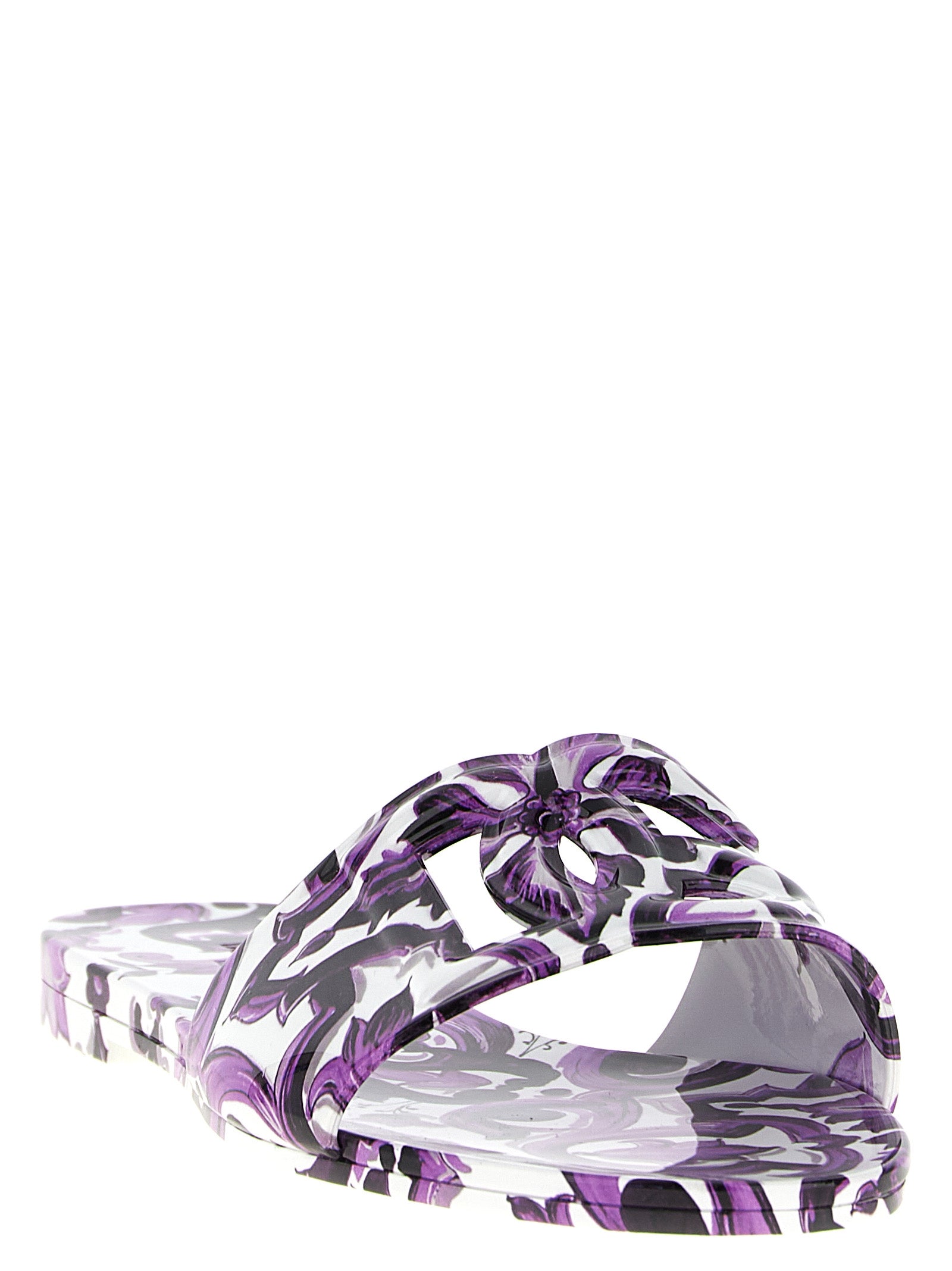 Dolce & Gabbana Purple Plastic Women's Slides