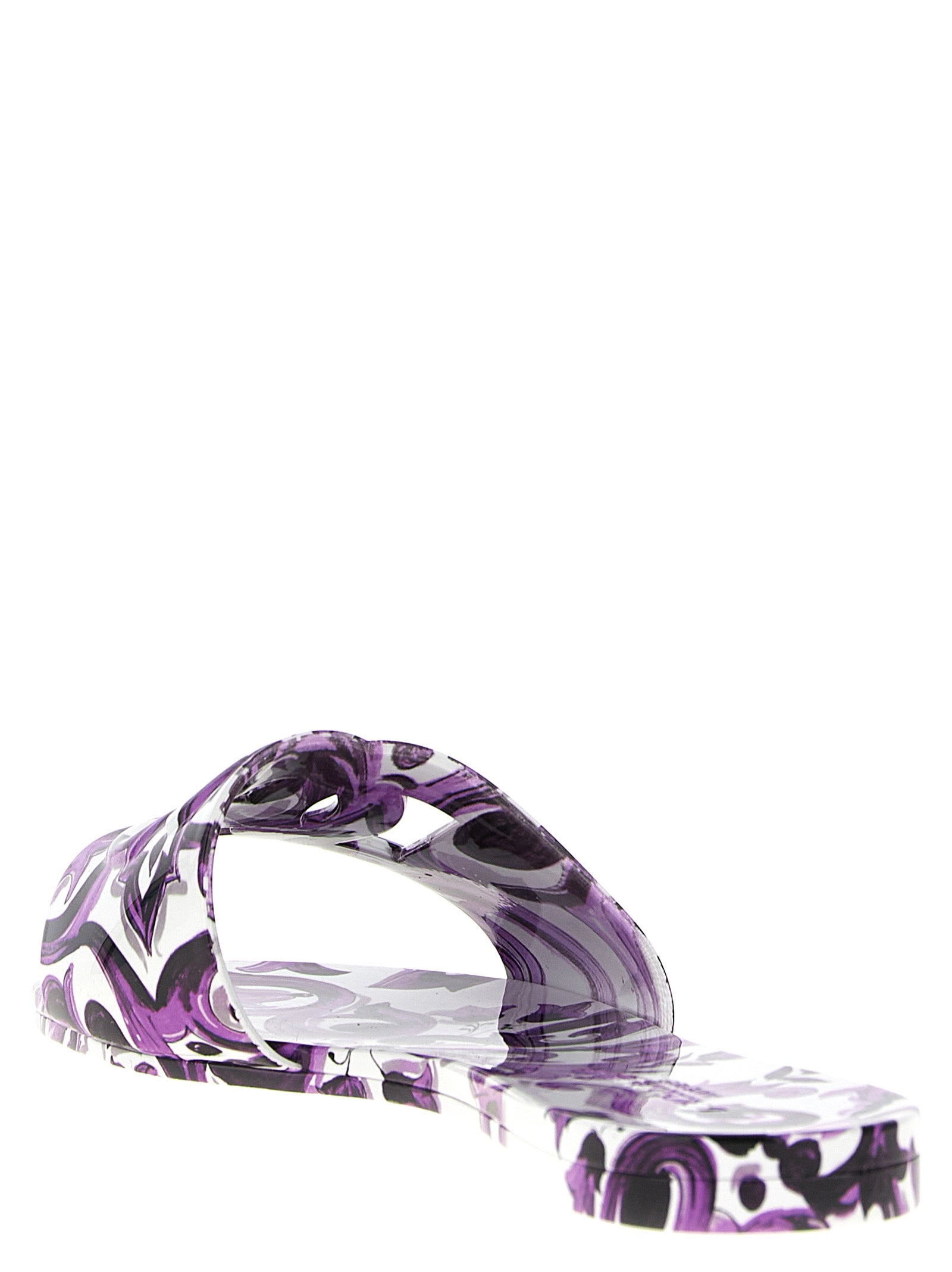 Dolce & Gabbana Purple Plastic Women's Slides