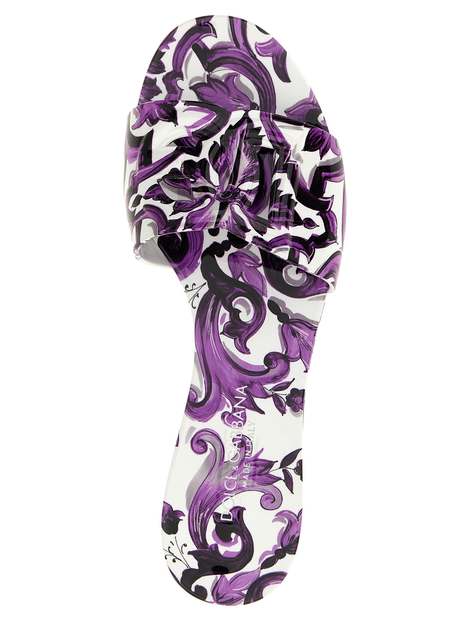 Dolce & Gabbana Purple Plastic Women's Slides