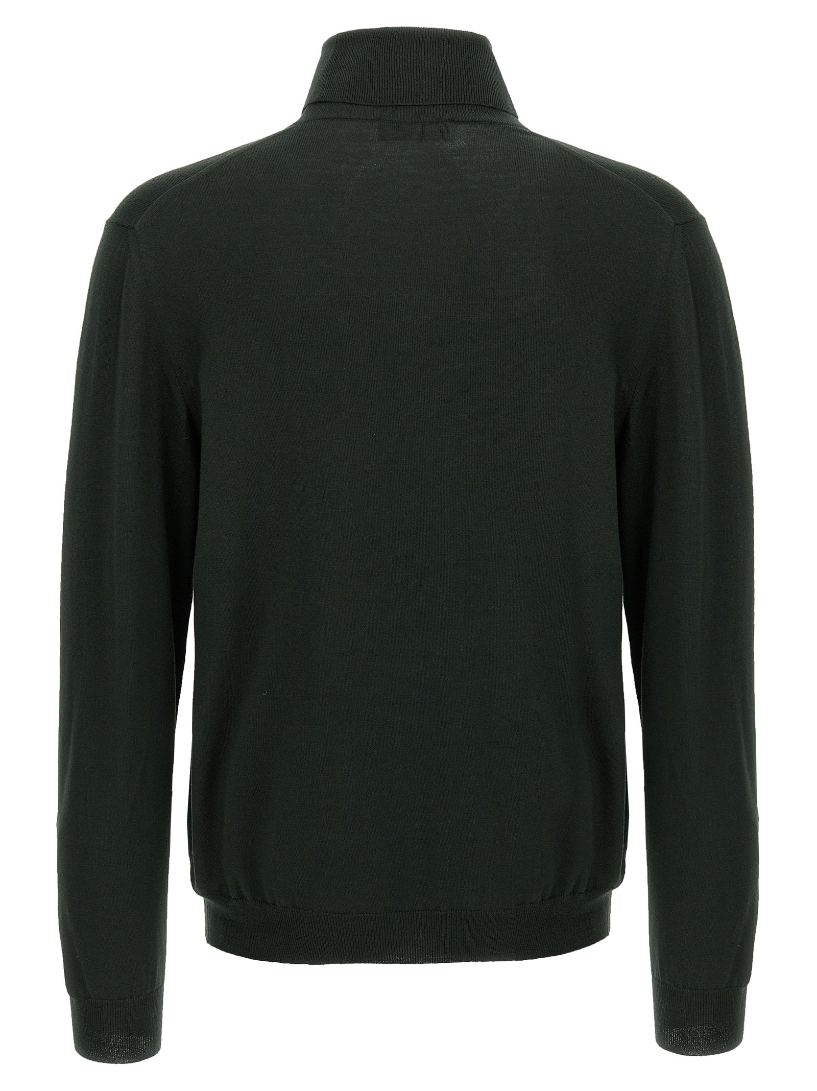 ZANONE Bicolor Virgin Wool Men's Cardigan