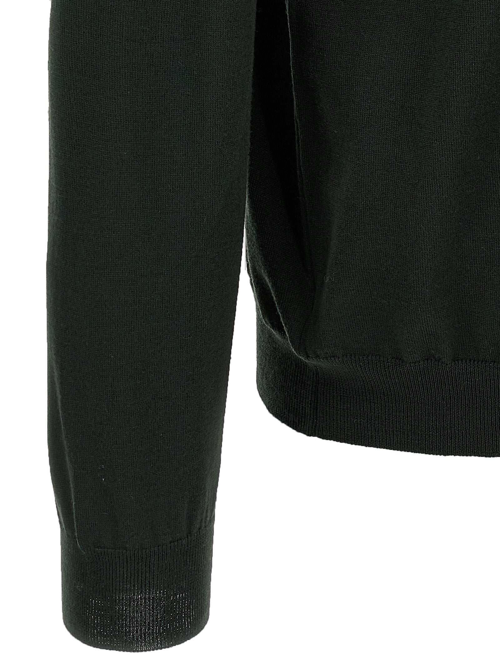 ZANONE Bicolor Virgin Wool Men's Cardigan