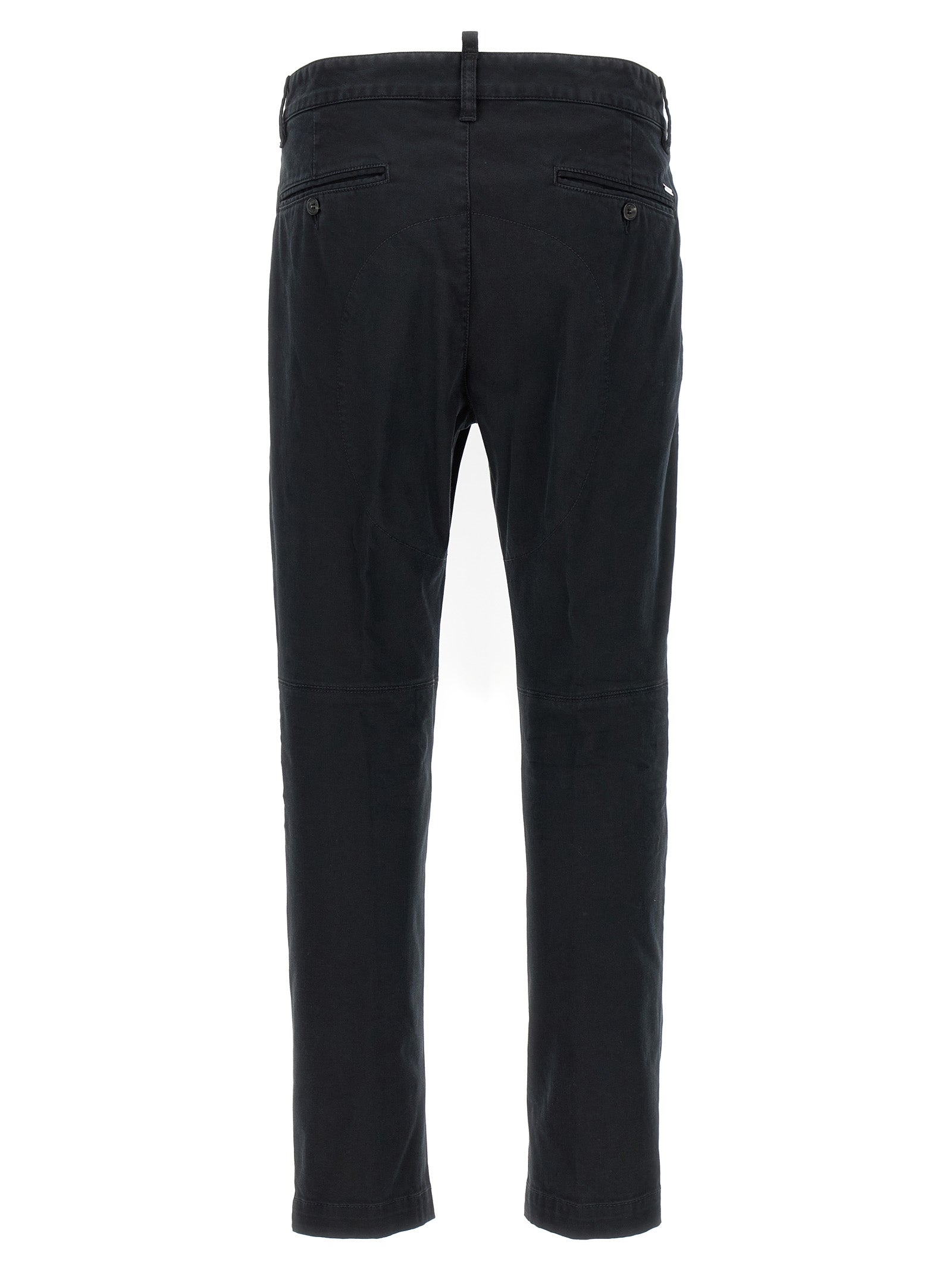 Dsquared² Black Cotton Chino Men's Pants