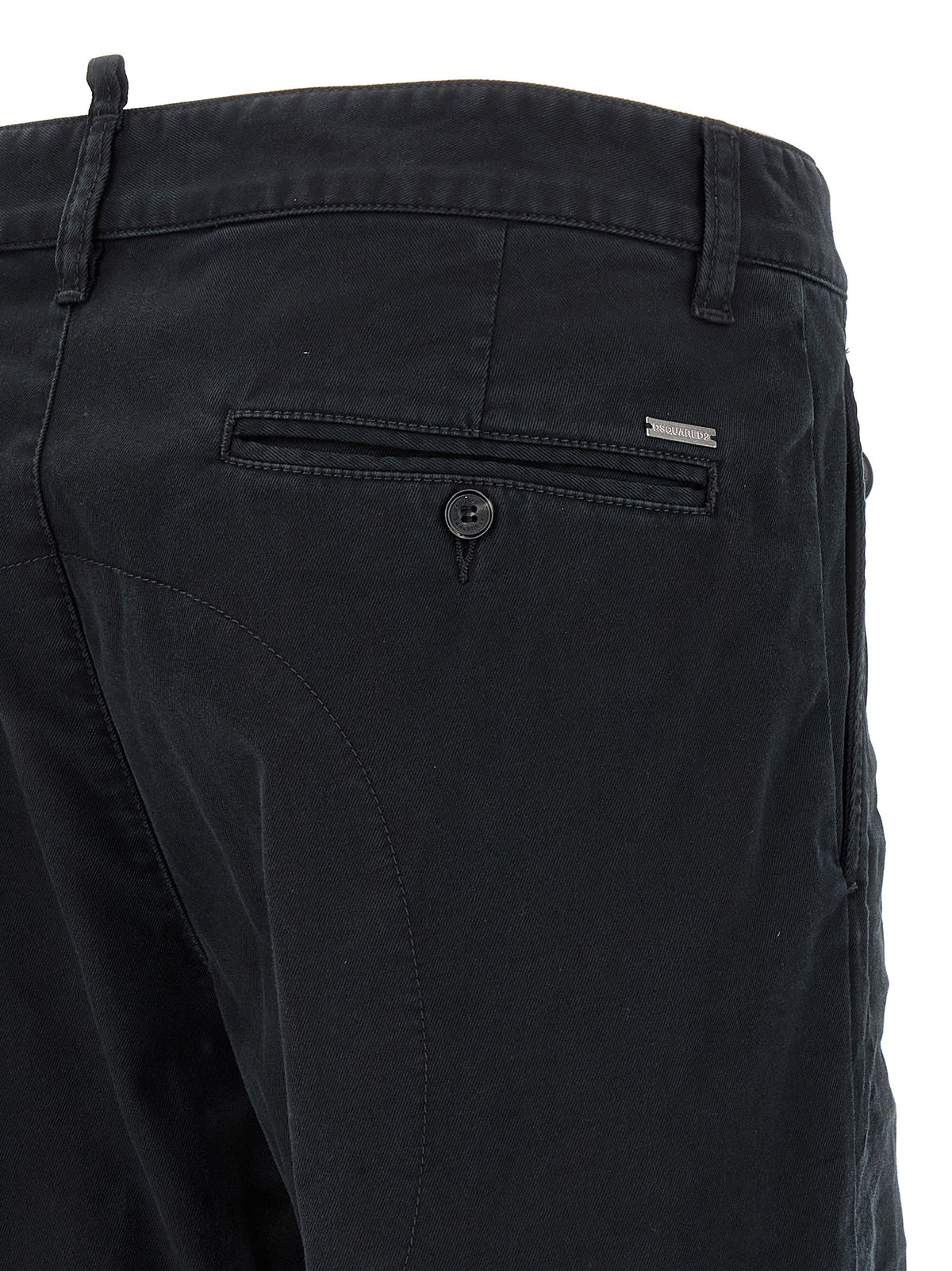 Dsquared² Black Cotton Chino Men's Pants